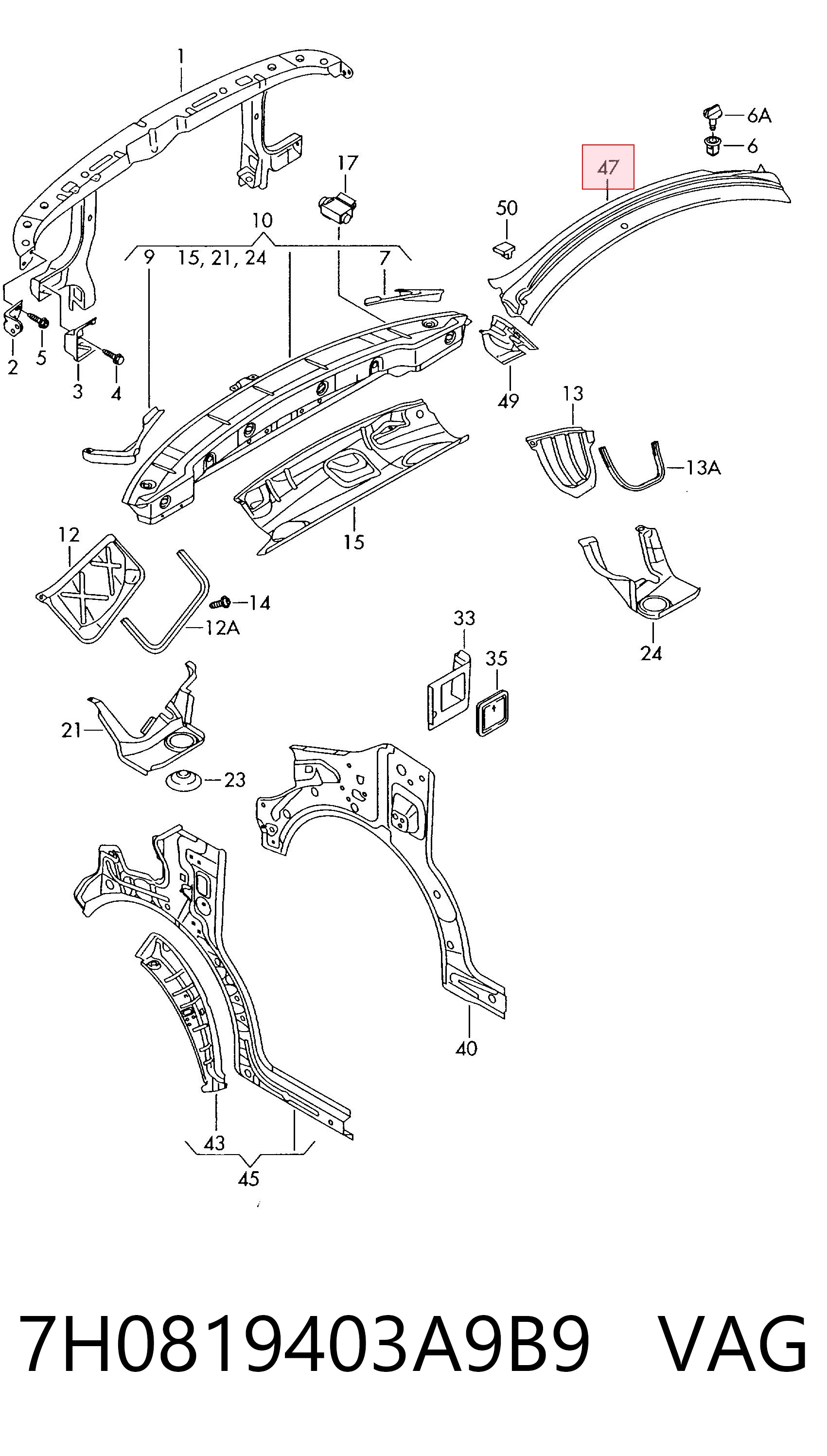 7H0819403A9B9 VAG
