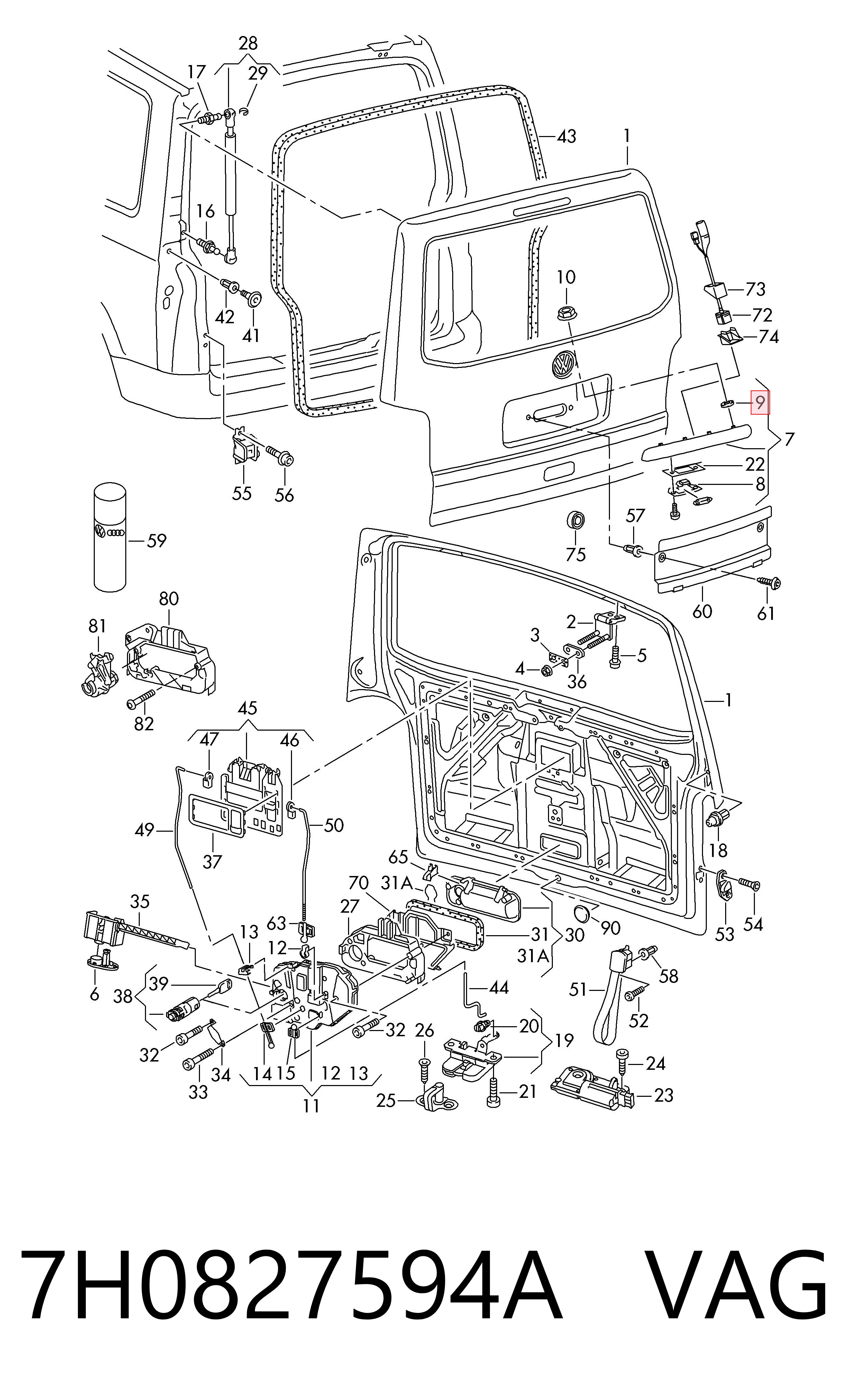  VAG 7H0827594A precio, desde 19,42 EUR