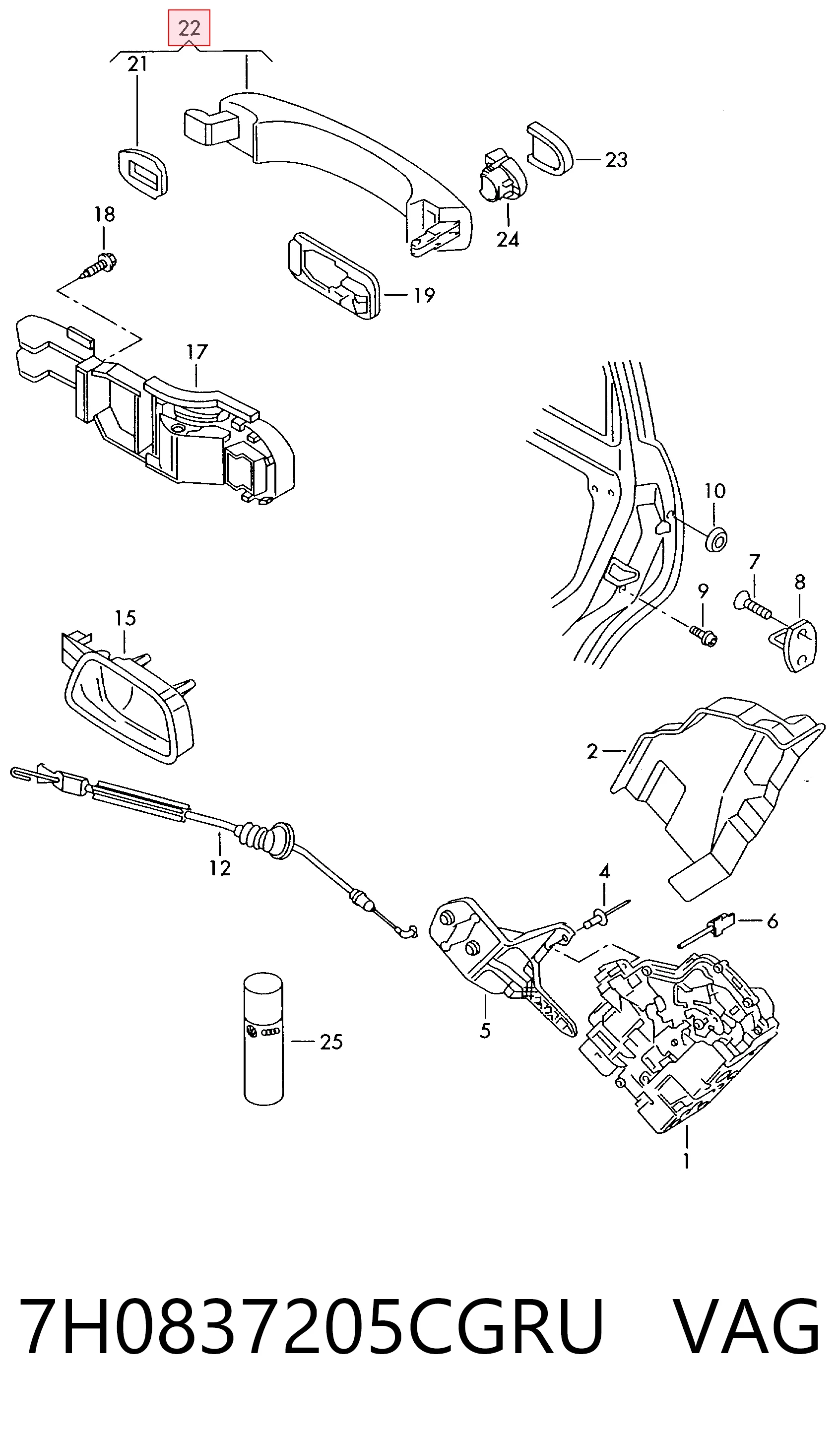 7H0837205CGRU VAG