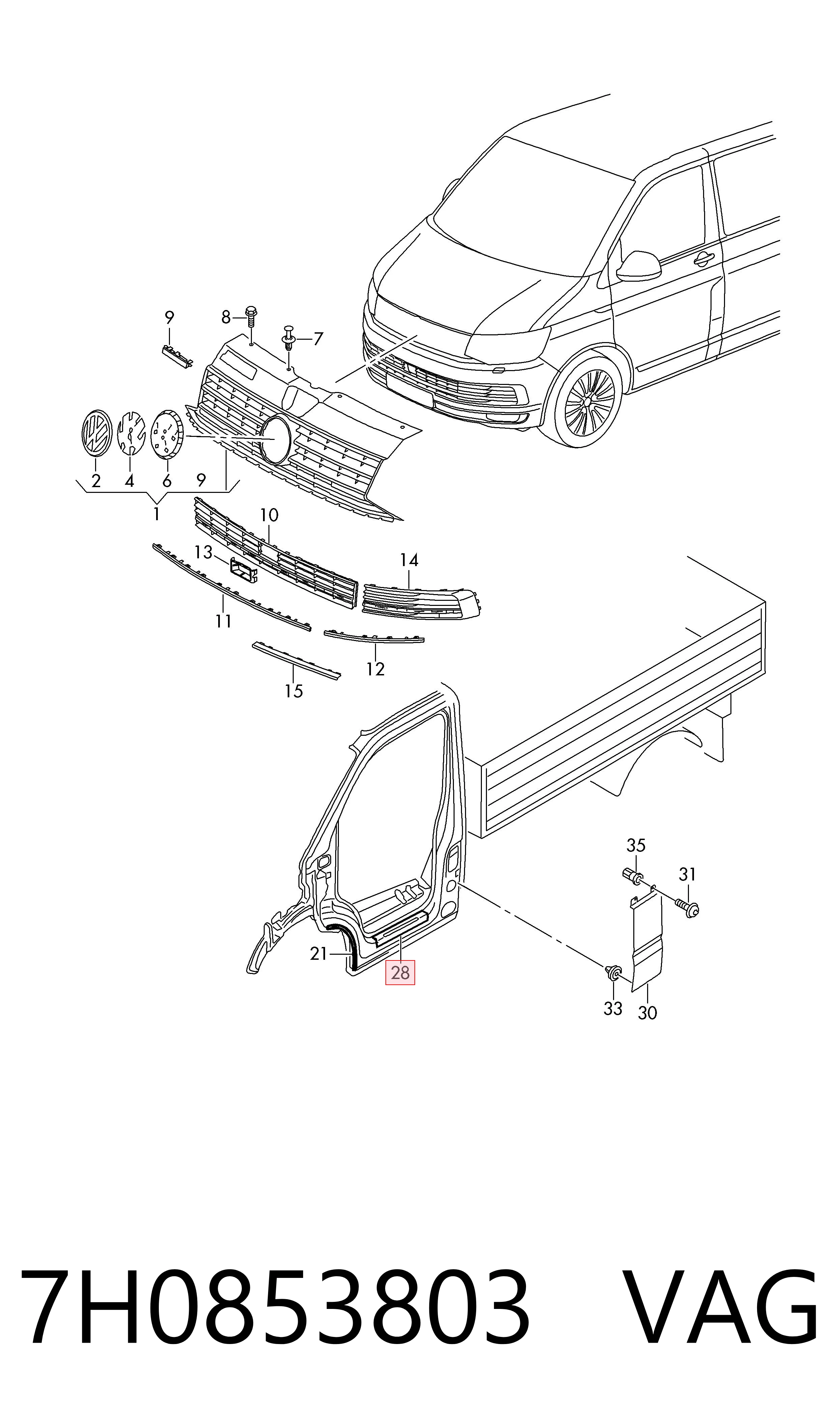  VAG 7H0853803 precio, desde 13,22 EUR