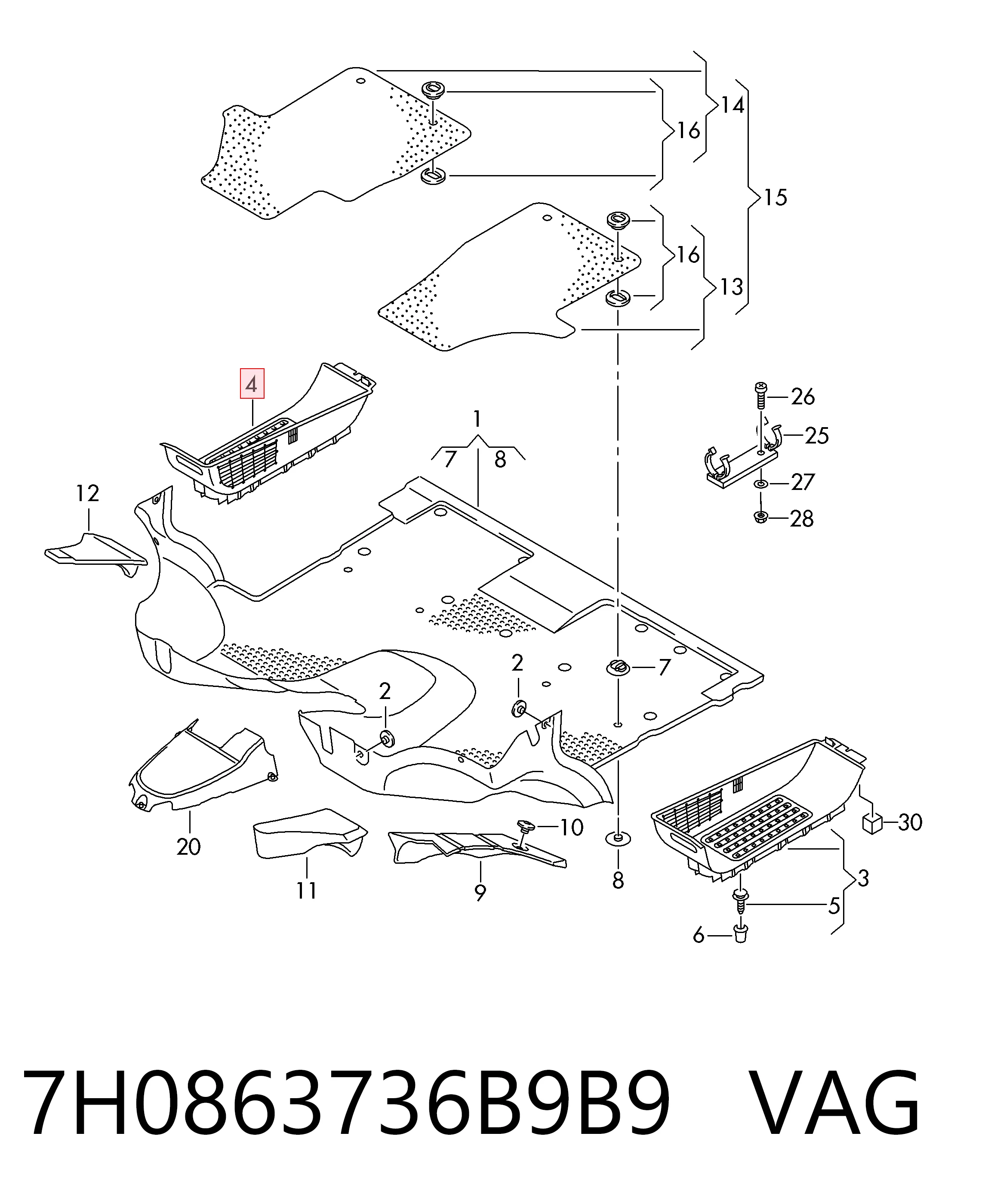 7H0863736B9B9 VAG