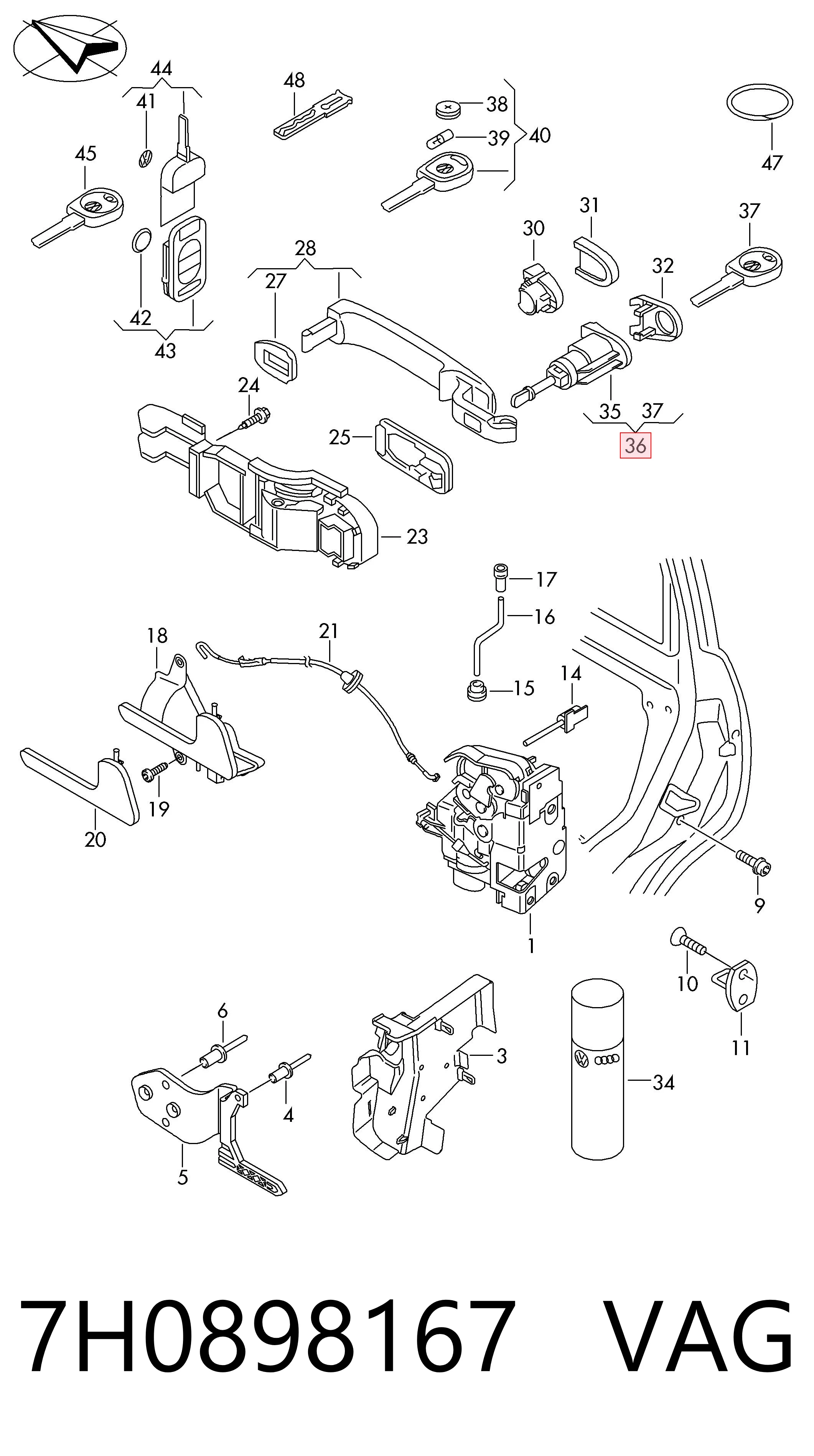 7H0898167 VAG 