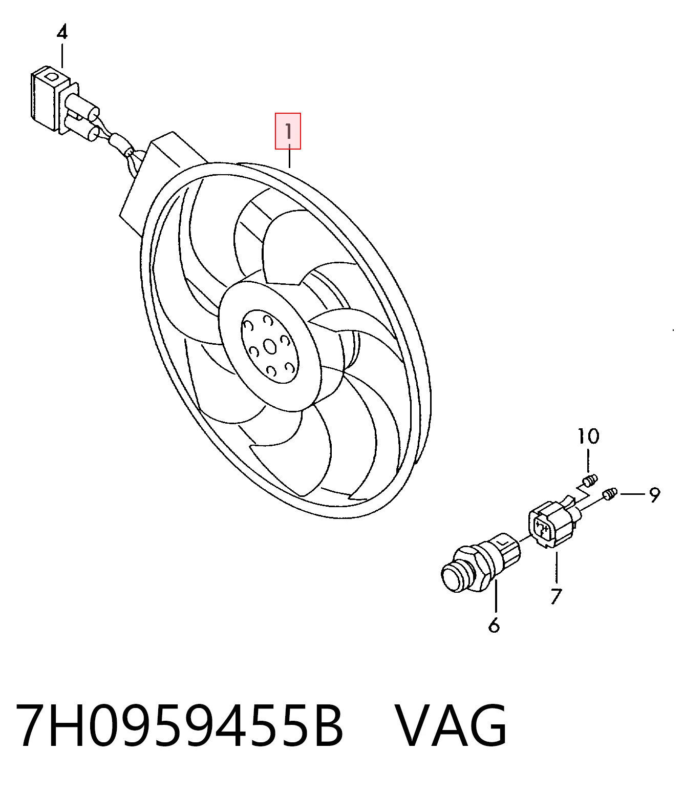 7H0959455B VAG