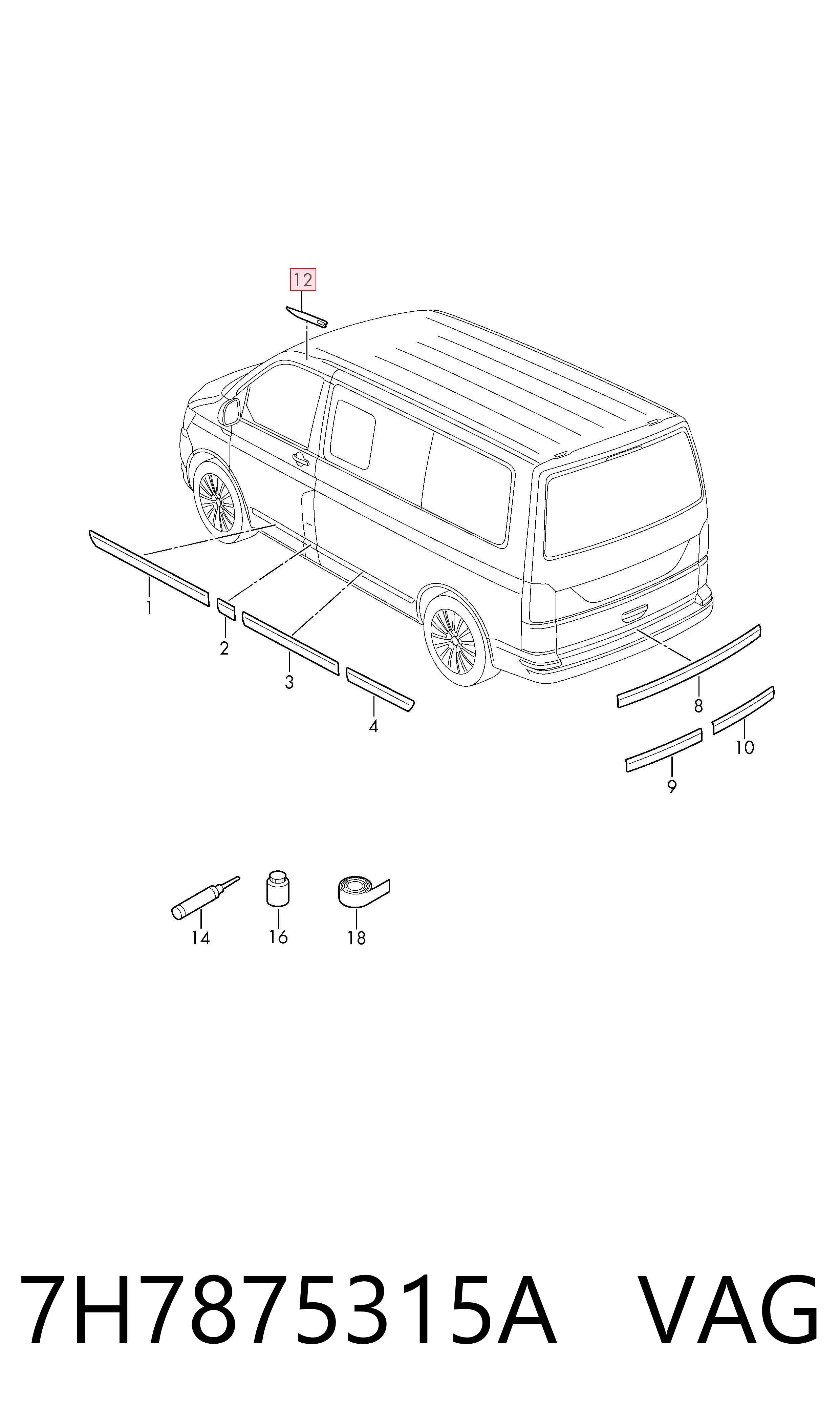  VAG 7H7875315A precio, desde 23,00 EUR