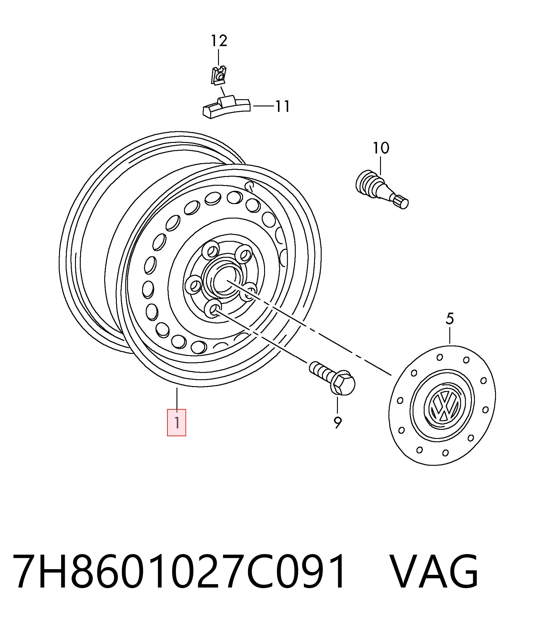 7H8601027C091 VAG