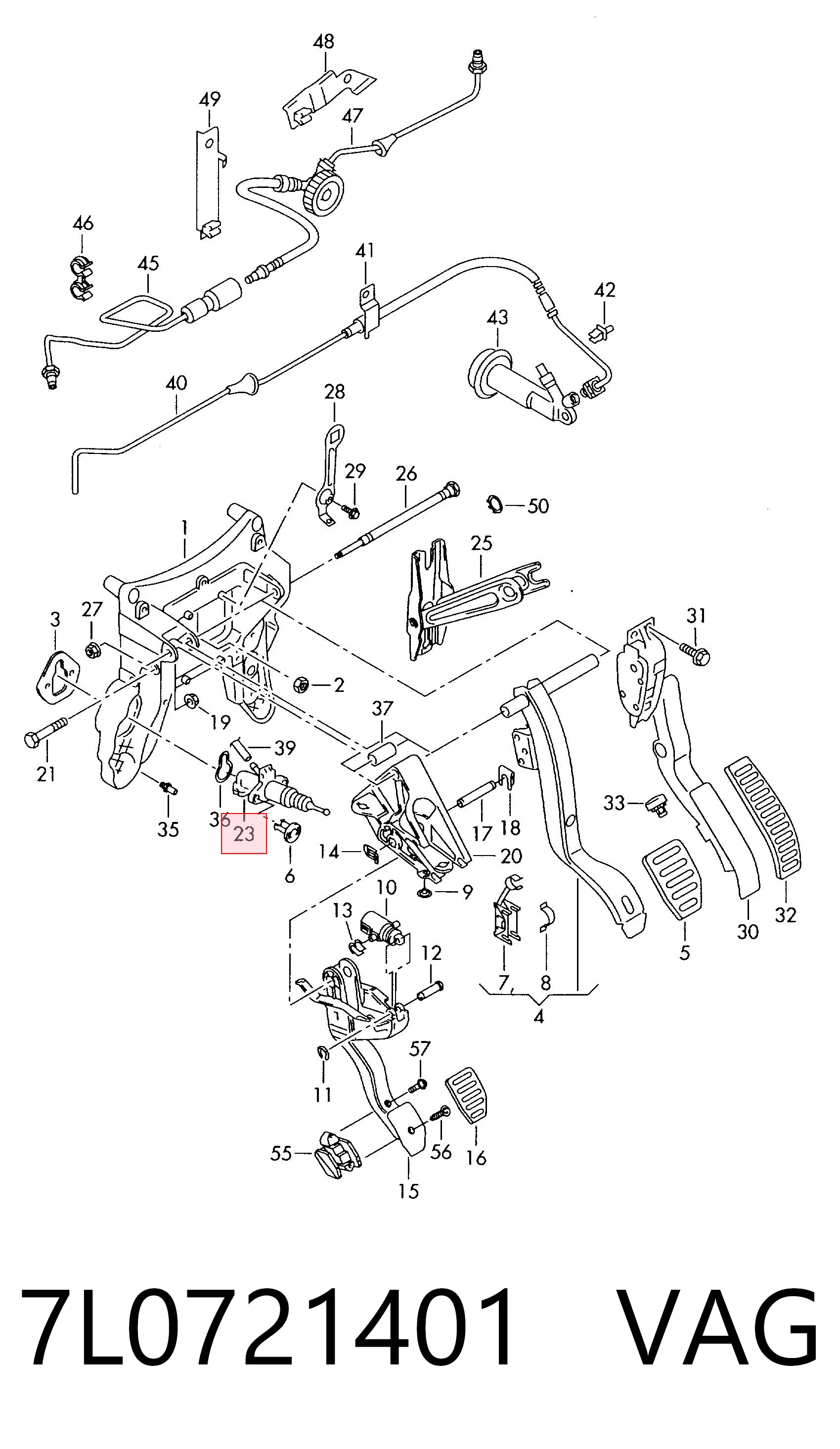 Bomba de embrague Audi Q7  (4LB)