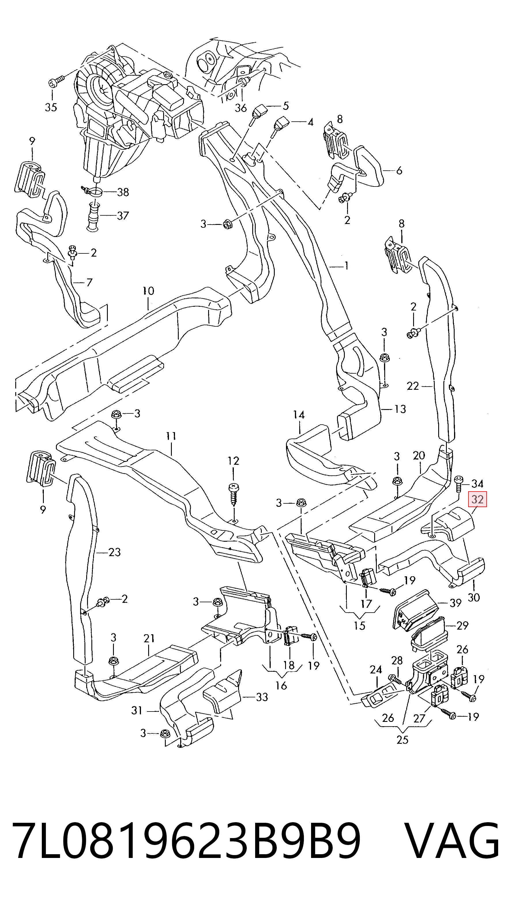 7L0819623B9B9 VAG