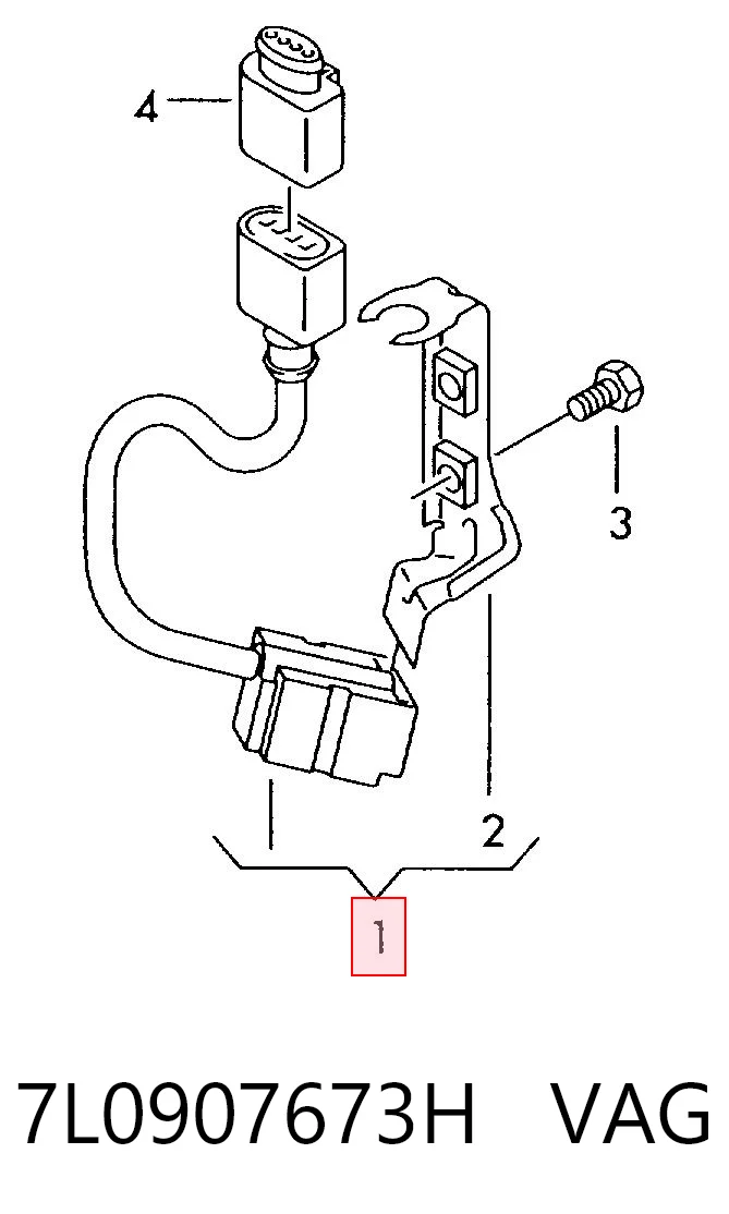7L0907673H VAG Sensor de aceleración lateral (ESP)