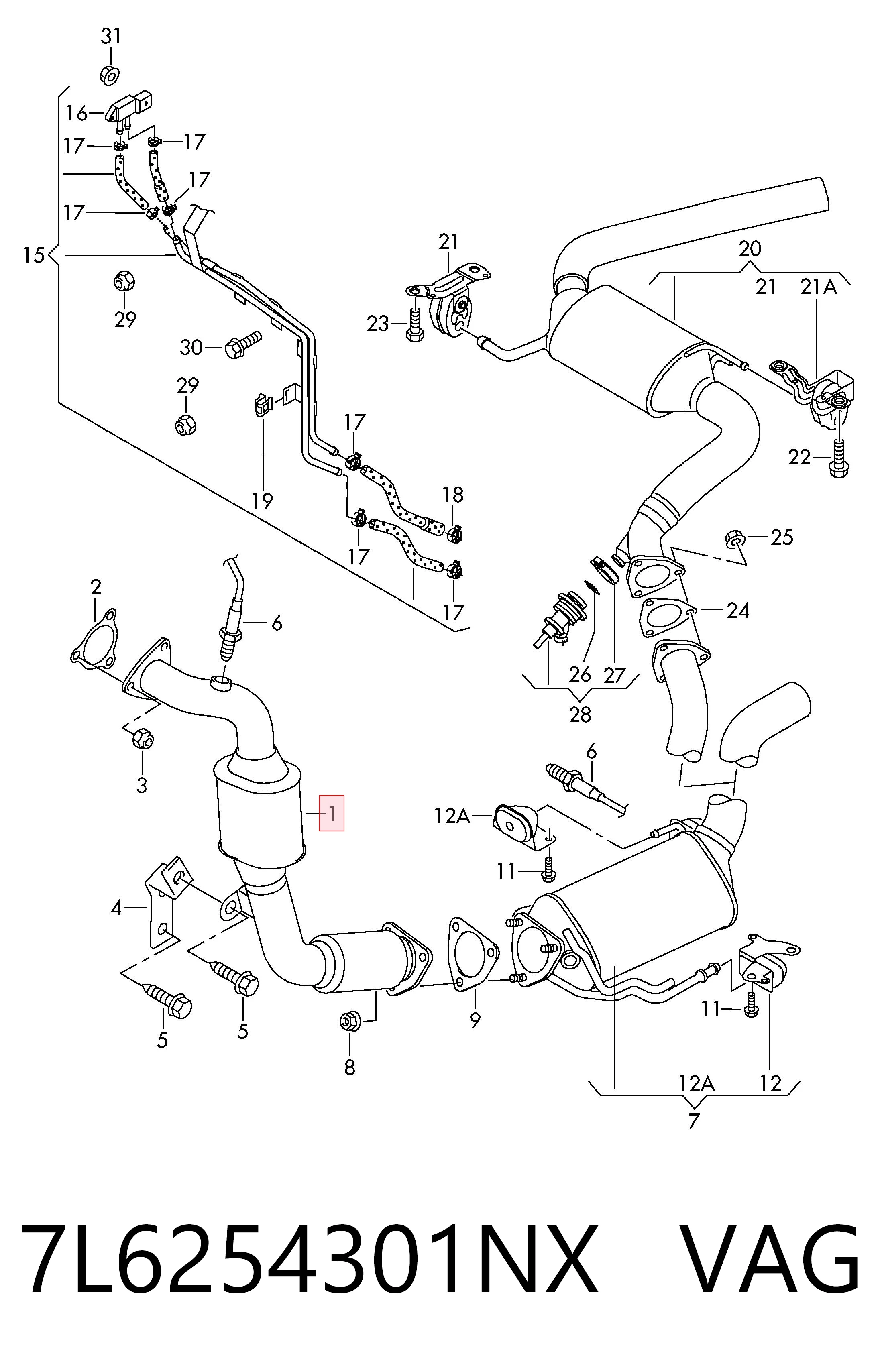 7L6254301NX VAG