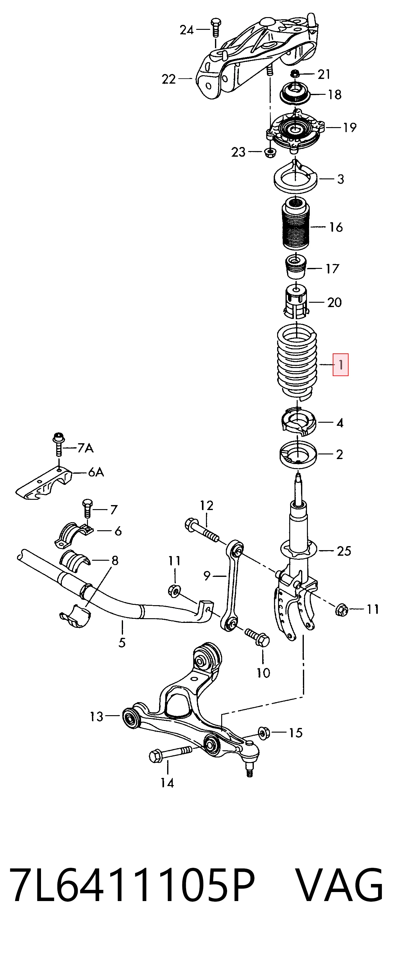 7L6411105P VAG