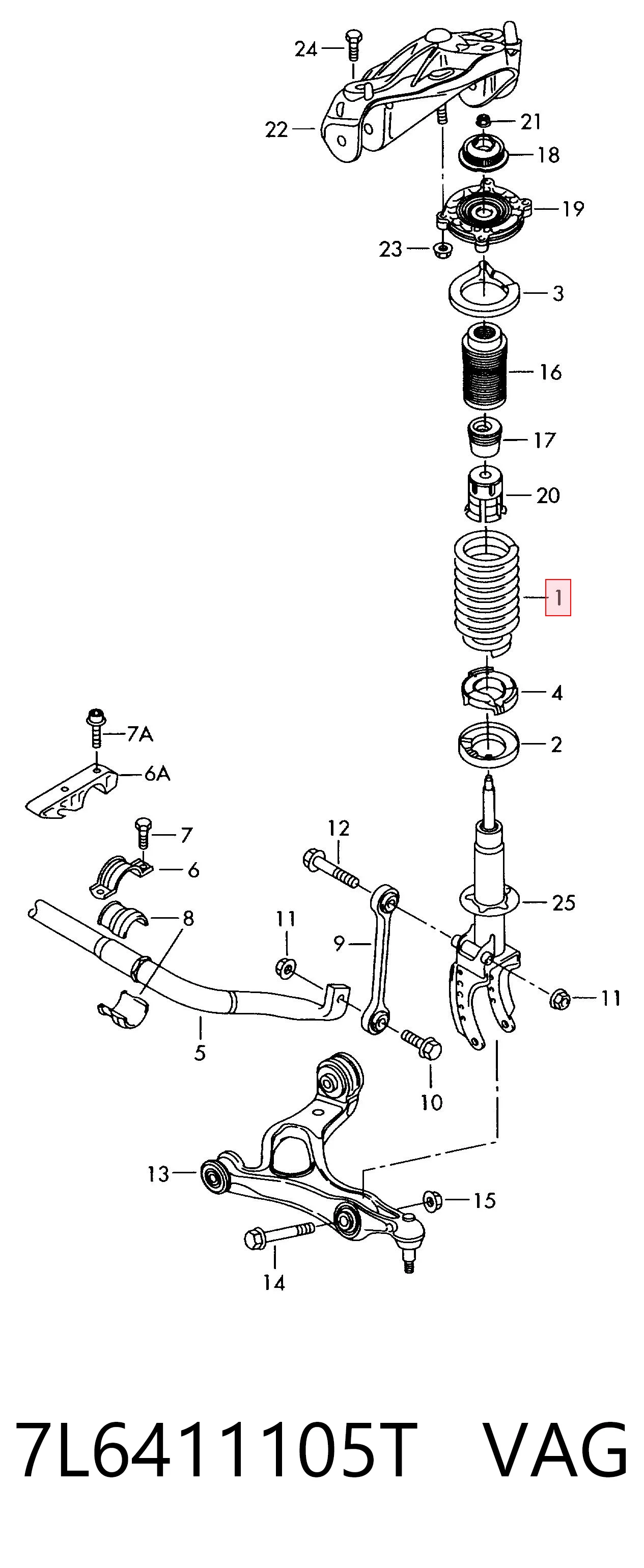 7L6411105T VAG