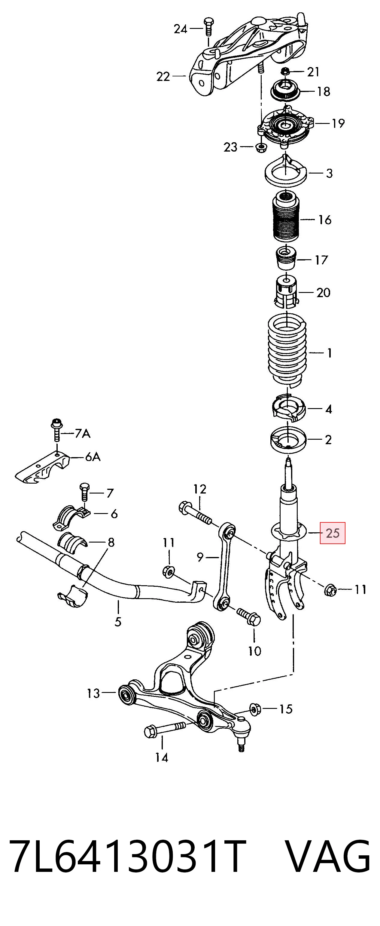 7L6413031T VAG