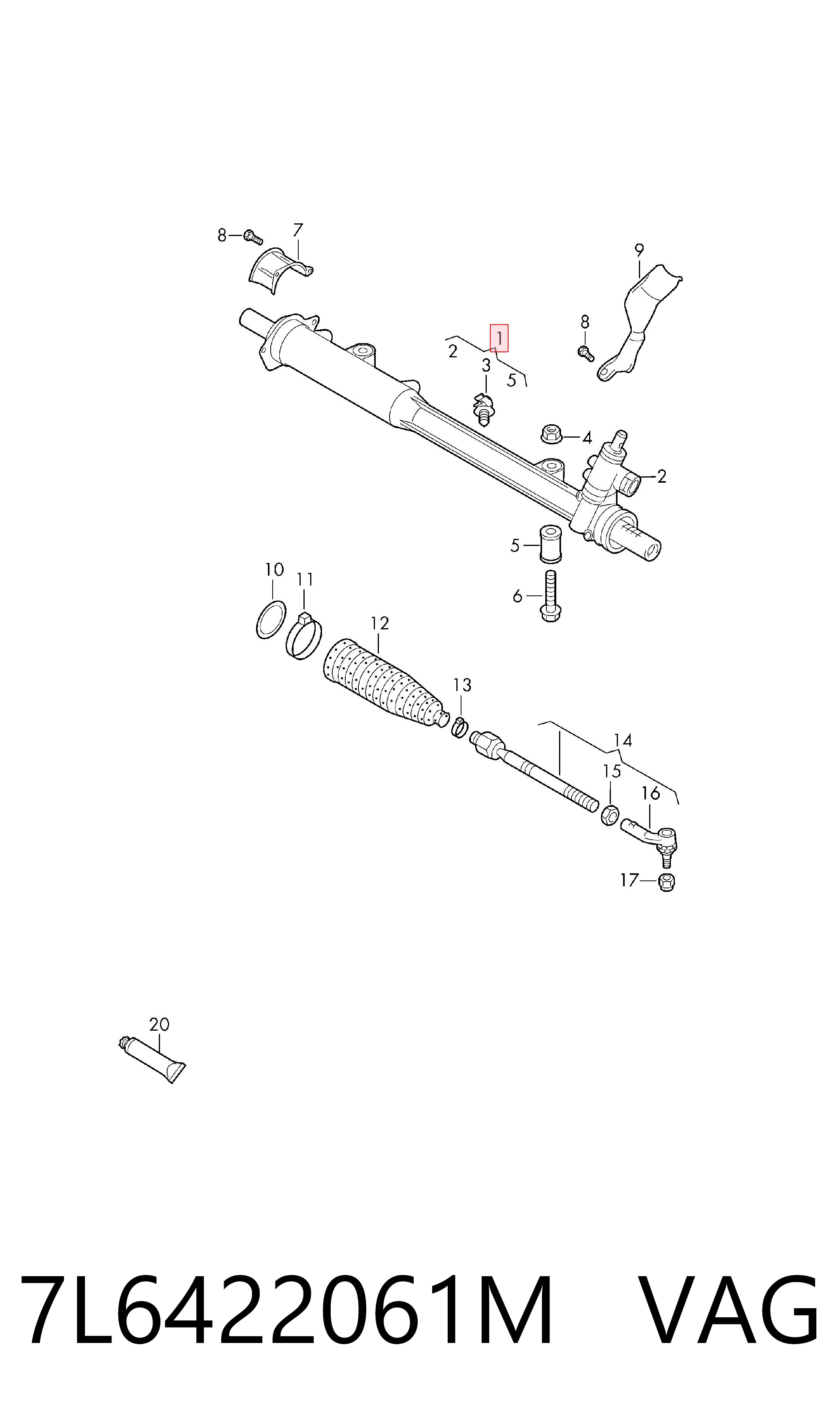 Comprar Cremallera de dirección Audi Q7  4LB