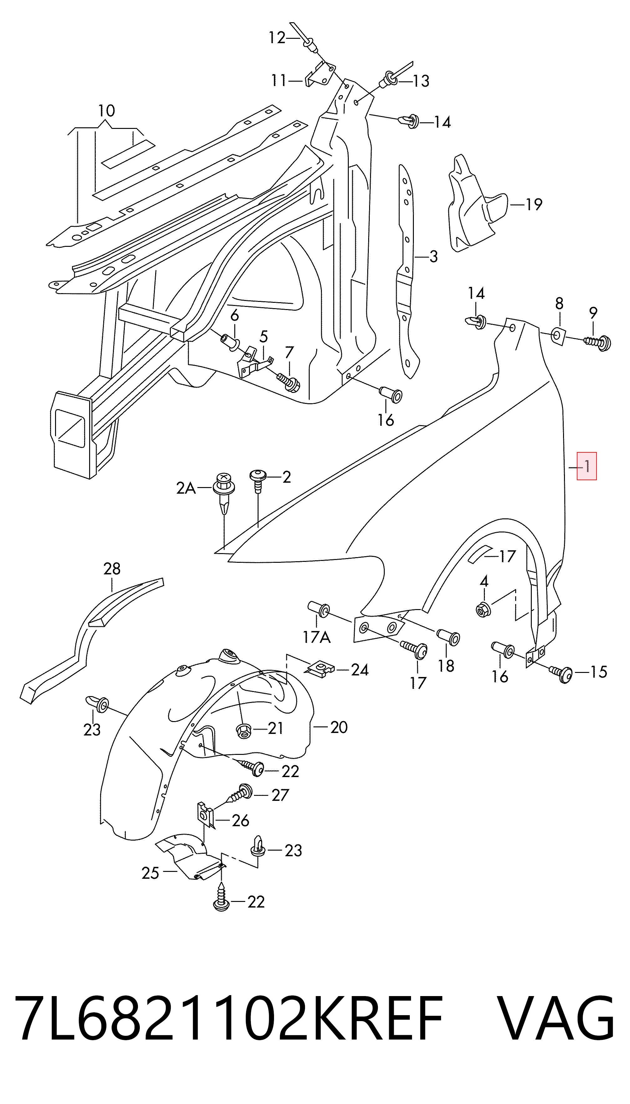 7L6821102KREF VAG