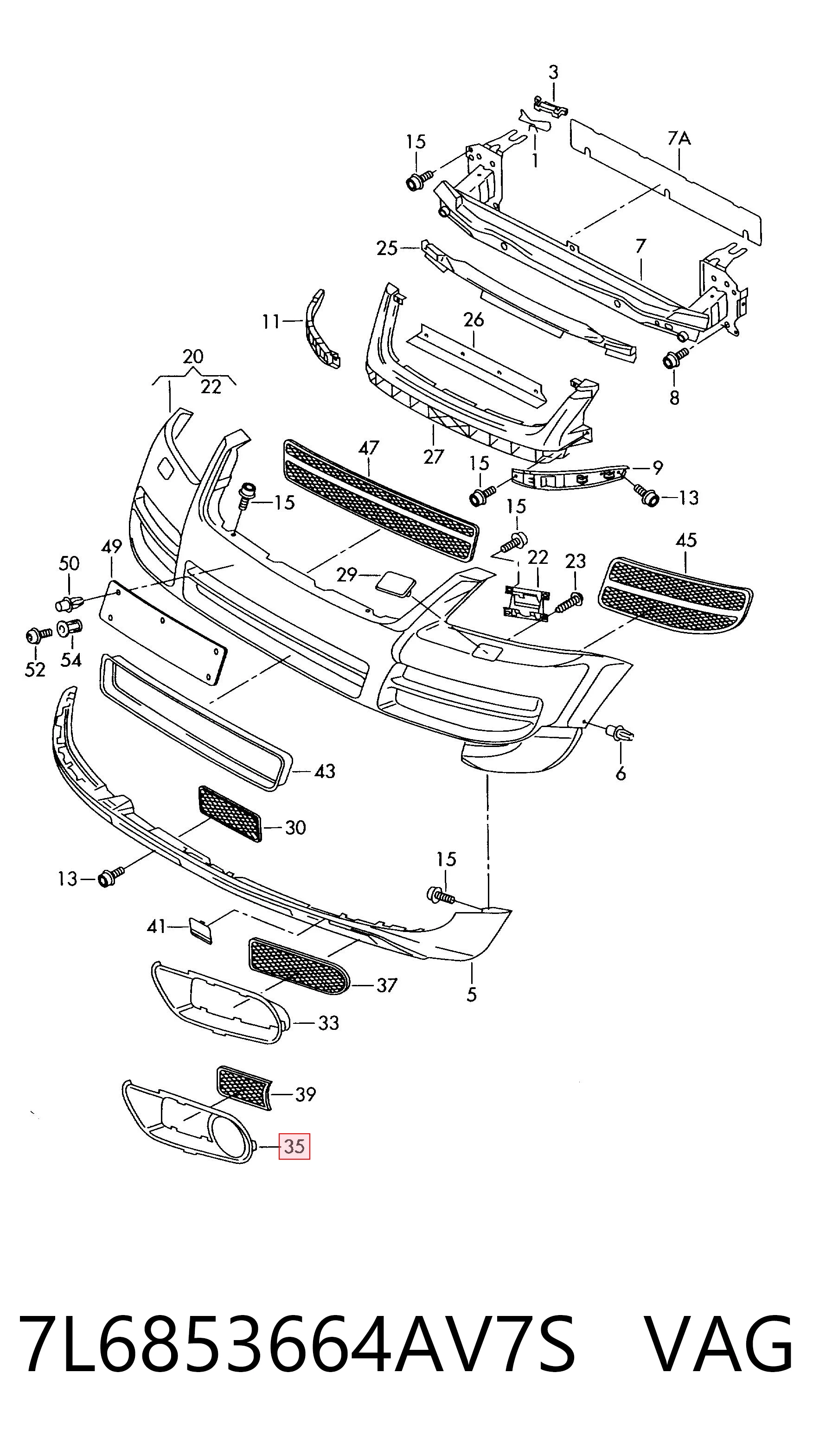 7L6853664AV7S VAG