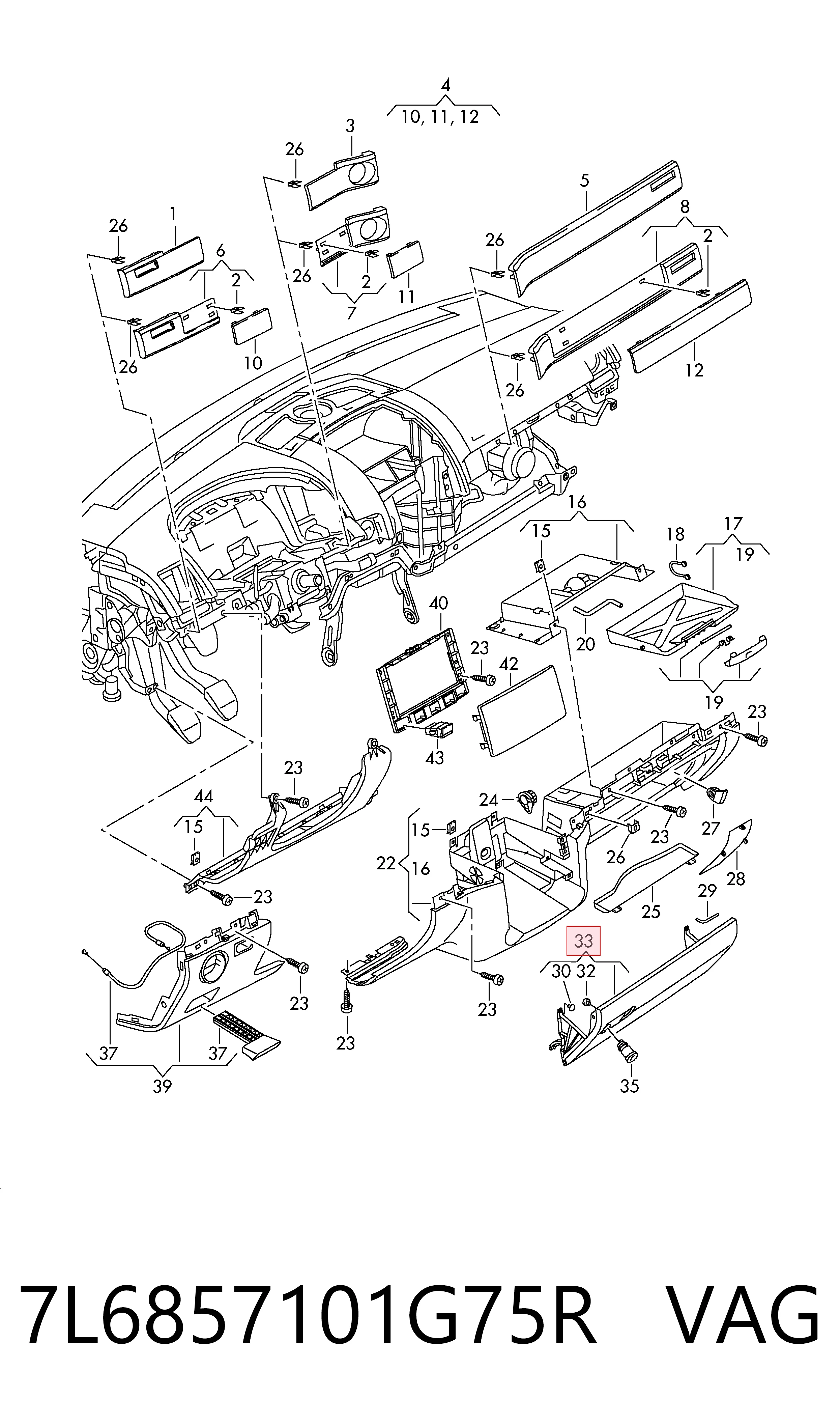 7L6857101G75R VAG