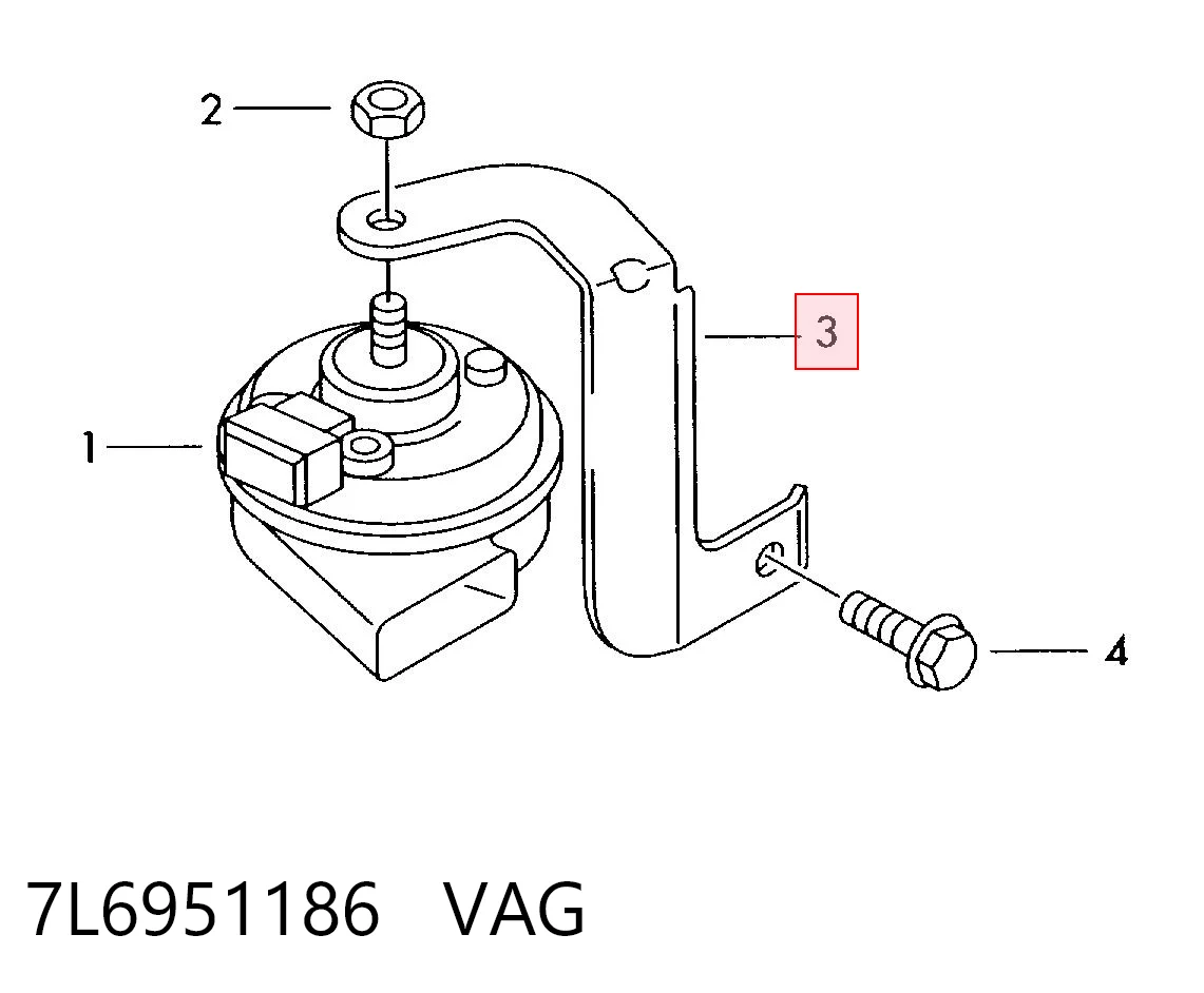7L6951186 VAG Claxon