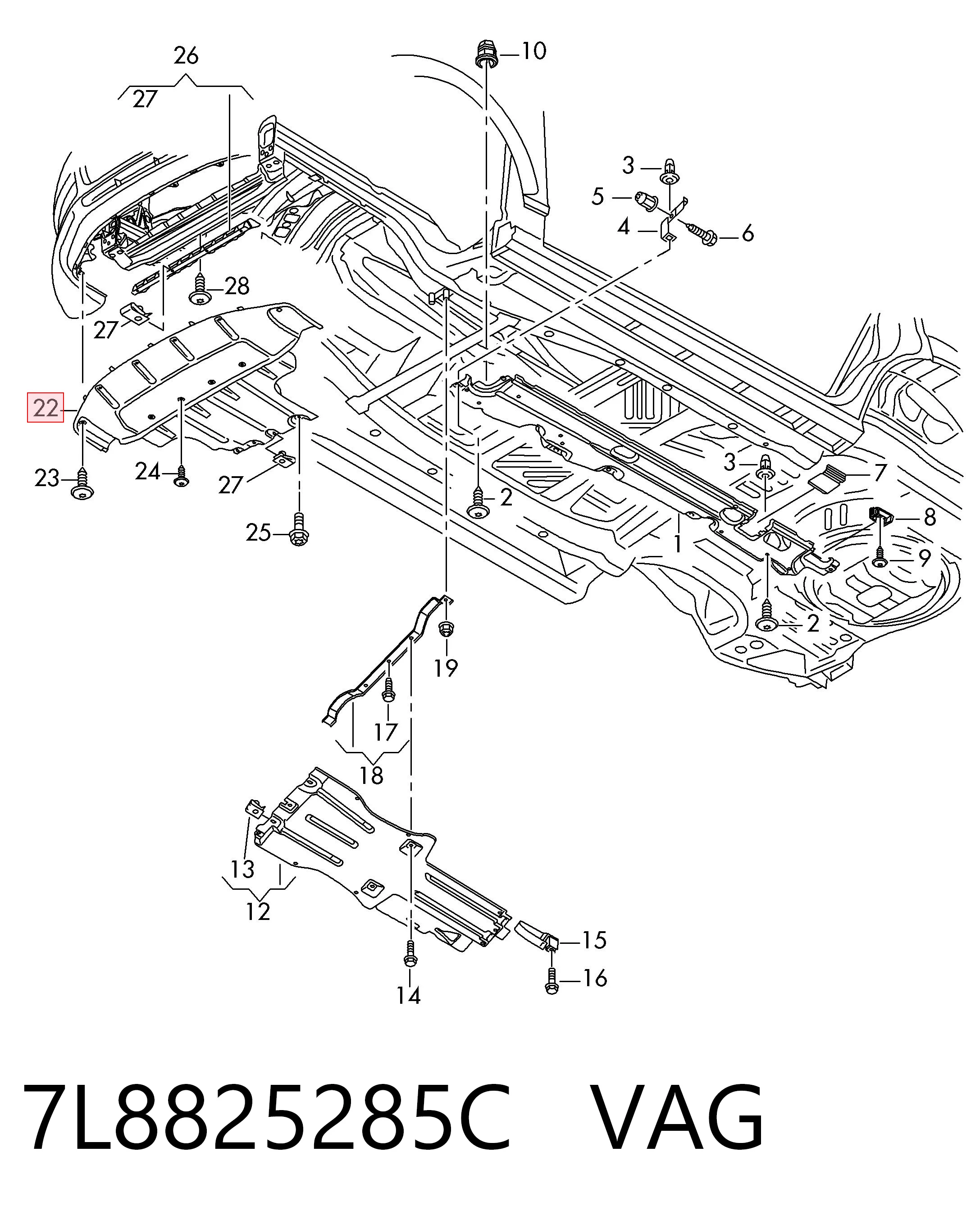 3L825003 AND Protección de cárter