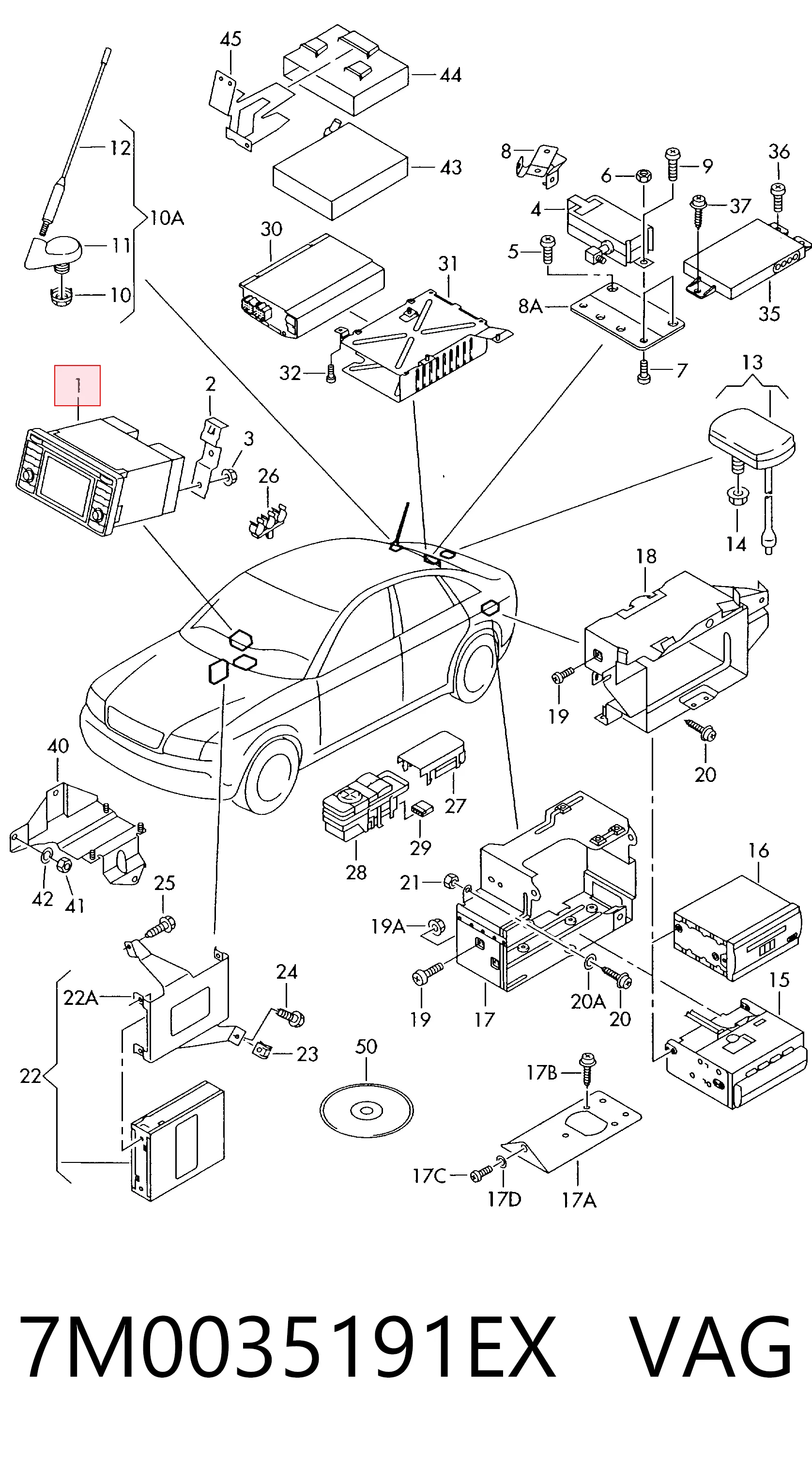 Comprar Radio AM/FM Volkswagen Sharan I 7M8, 7M9, 7M6 a bajo precio