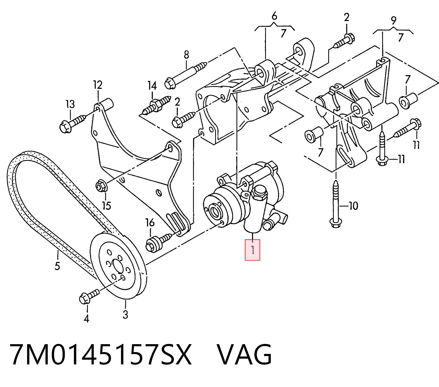 7M0145157SX VAG