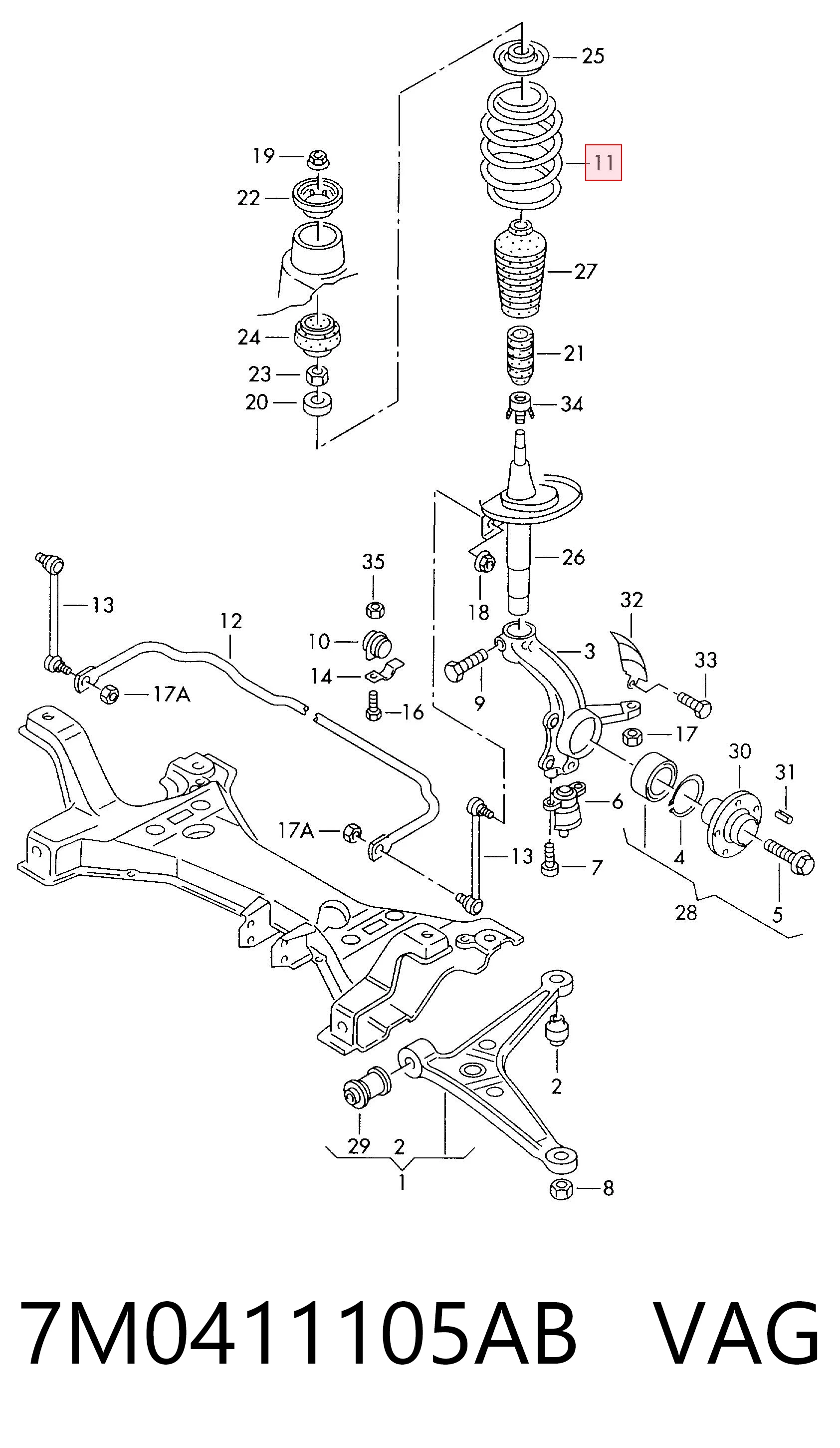 7M0411105AB VAG