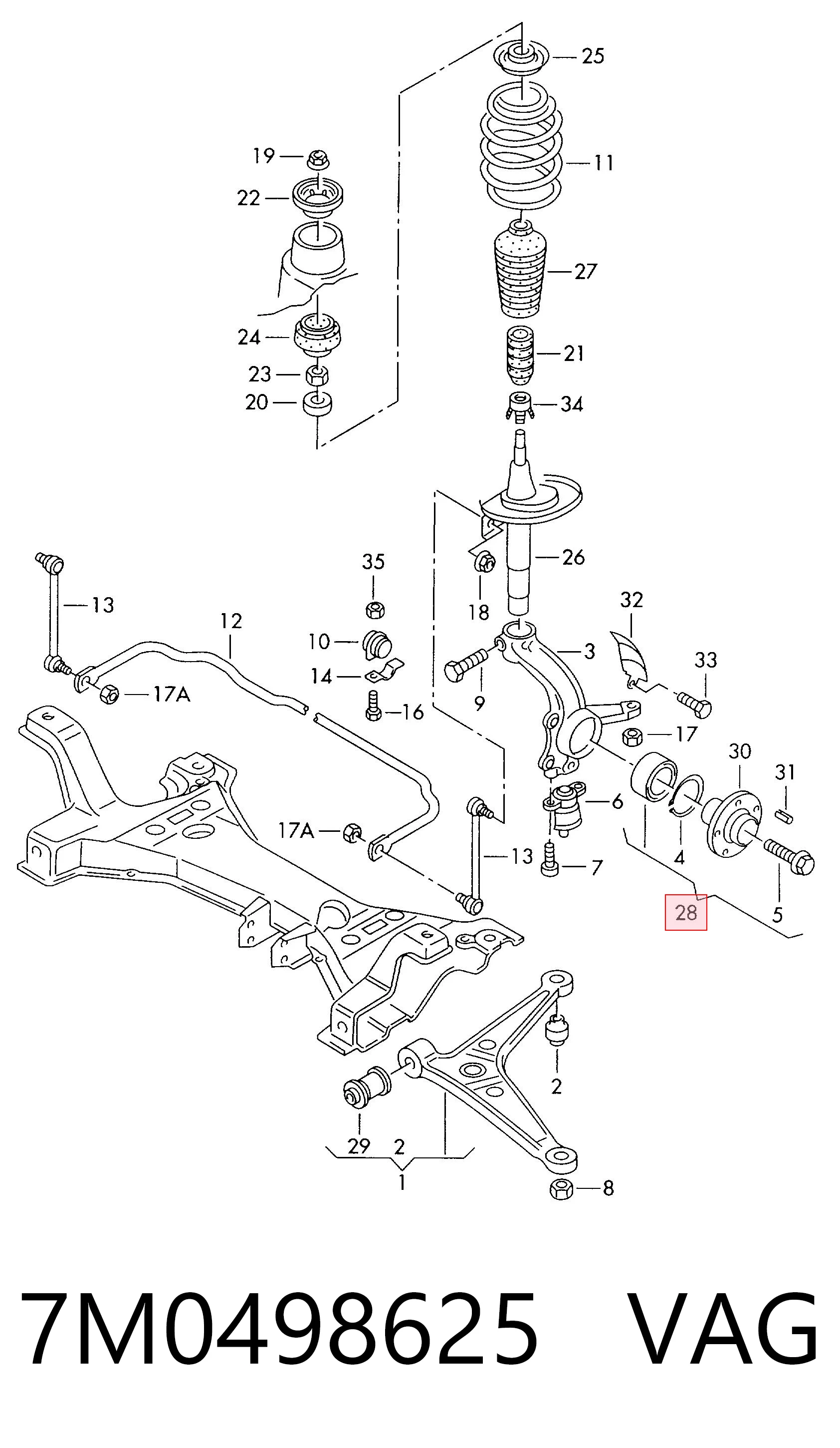 Cojinete de rueda delantero Seat Alhambra  desde 31,32 €
