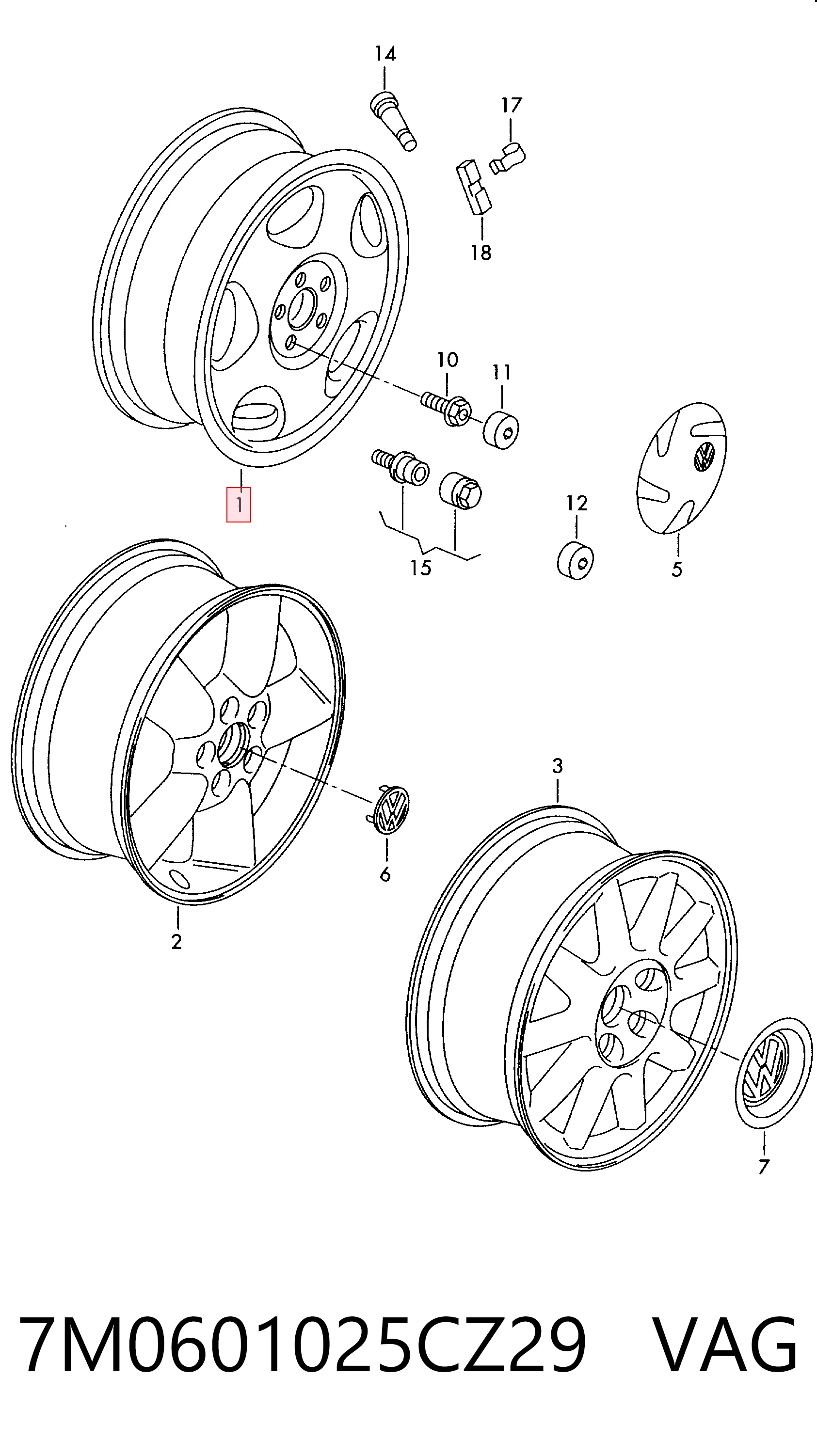 7M0601025CZ29 VAG