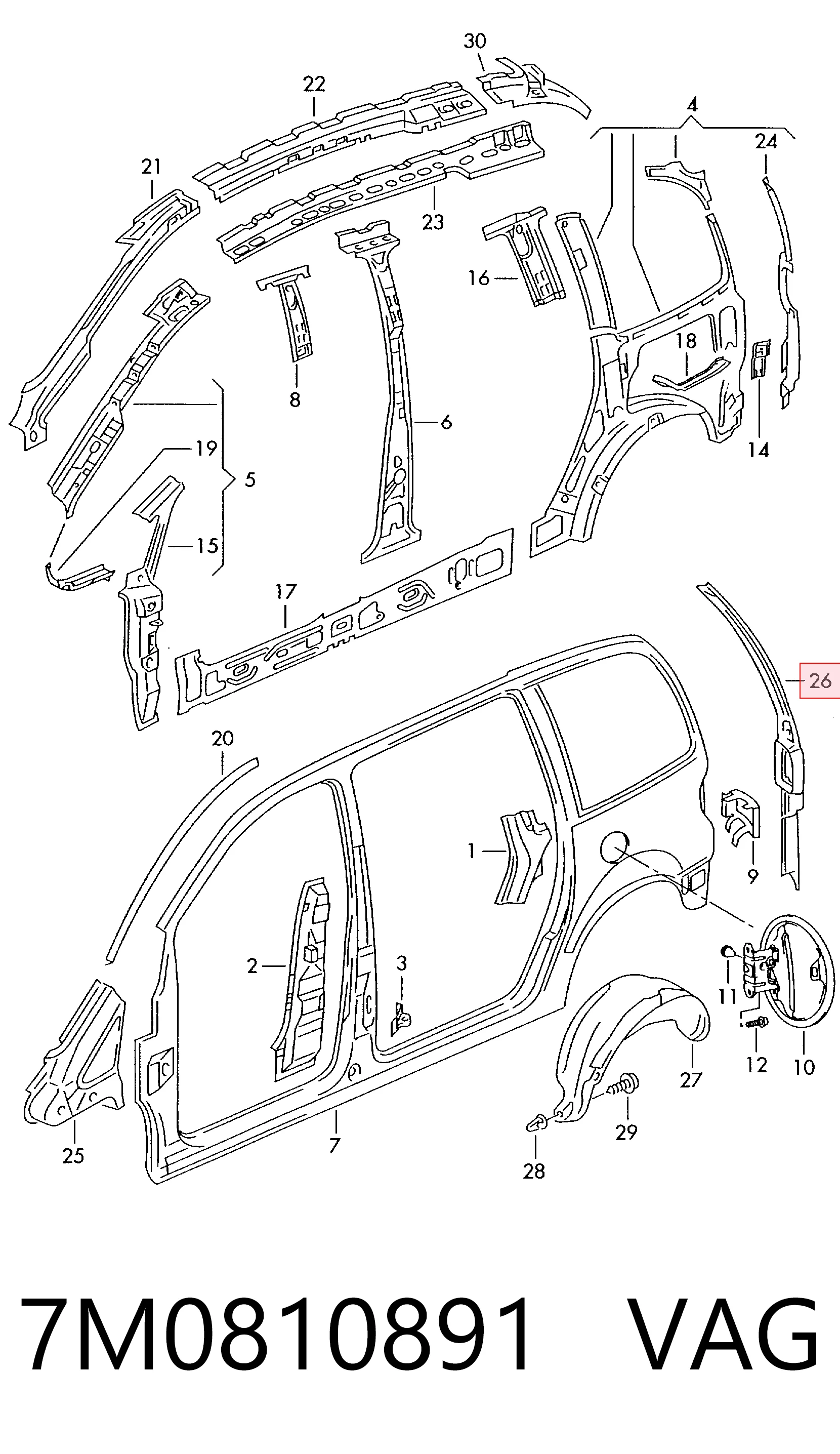 7M0810891 VAG