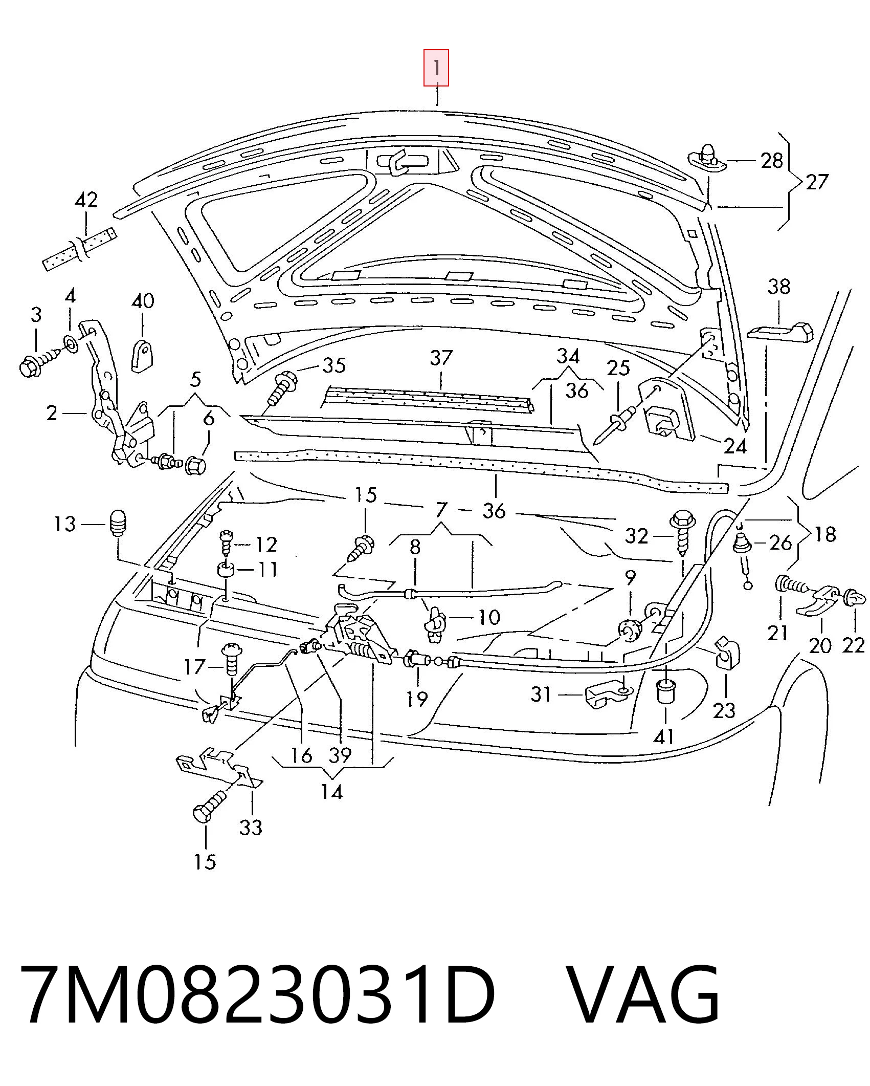 Comprar Capó Seat Alhambra 7V8, 7V9 a bajo precio