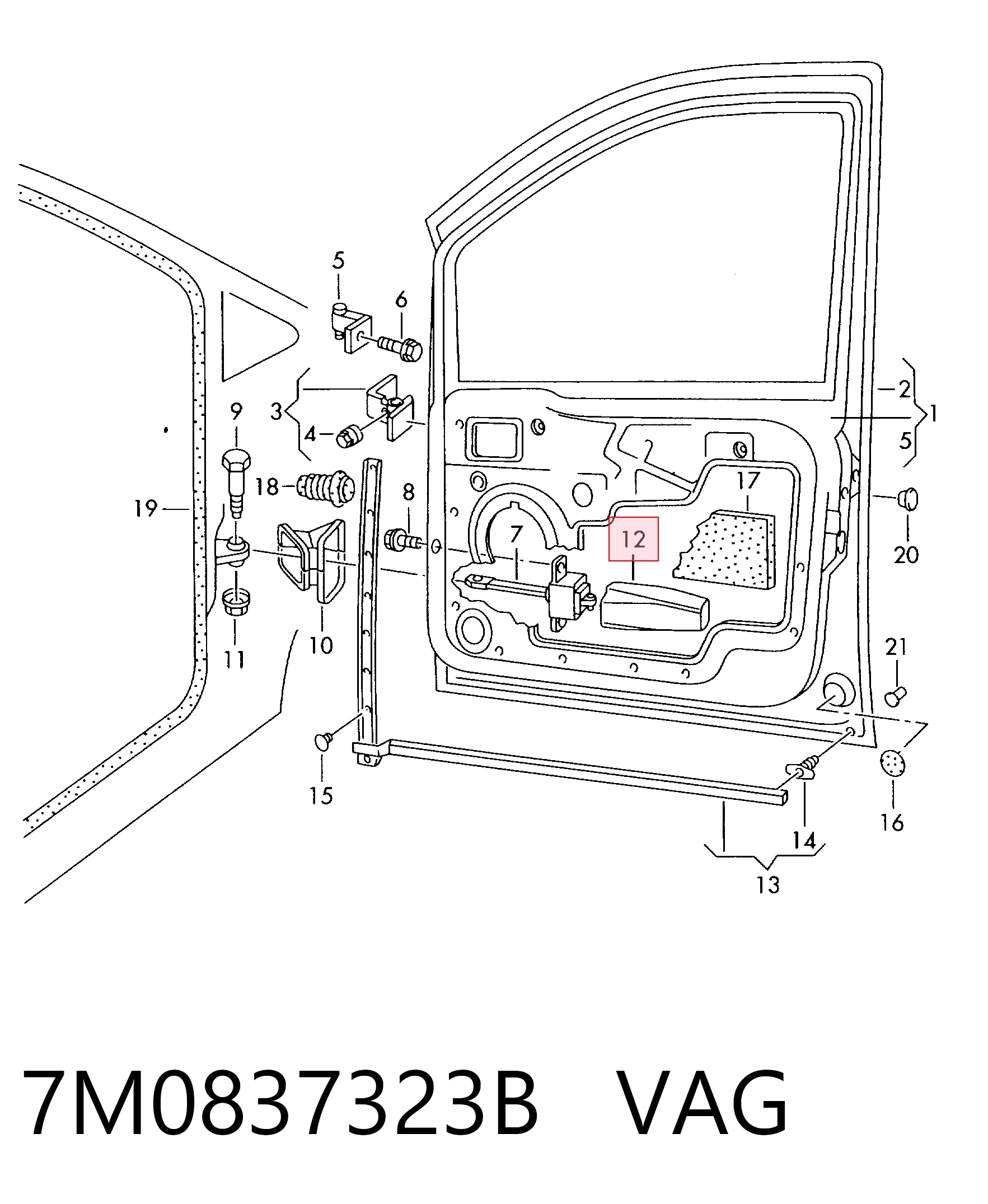 7M0837323B VAG