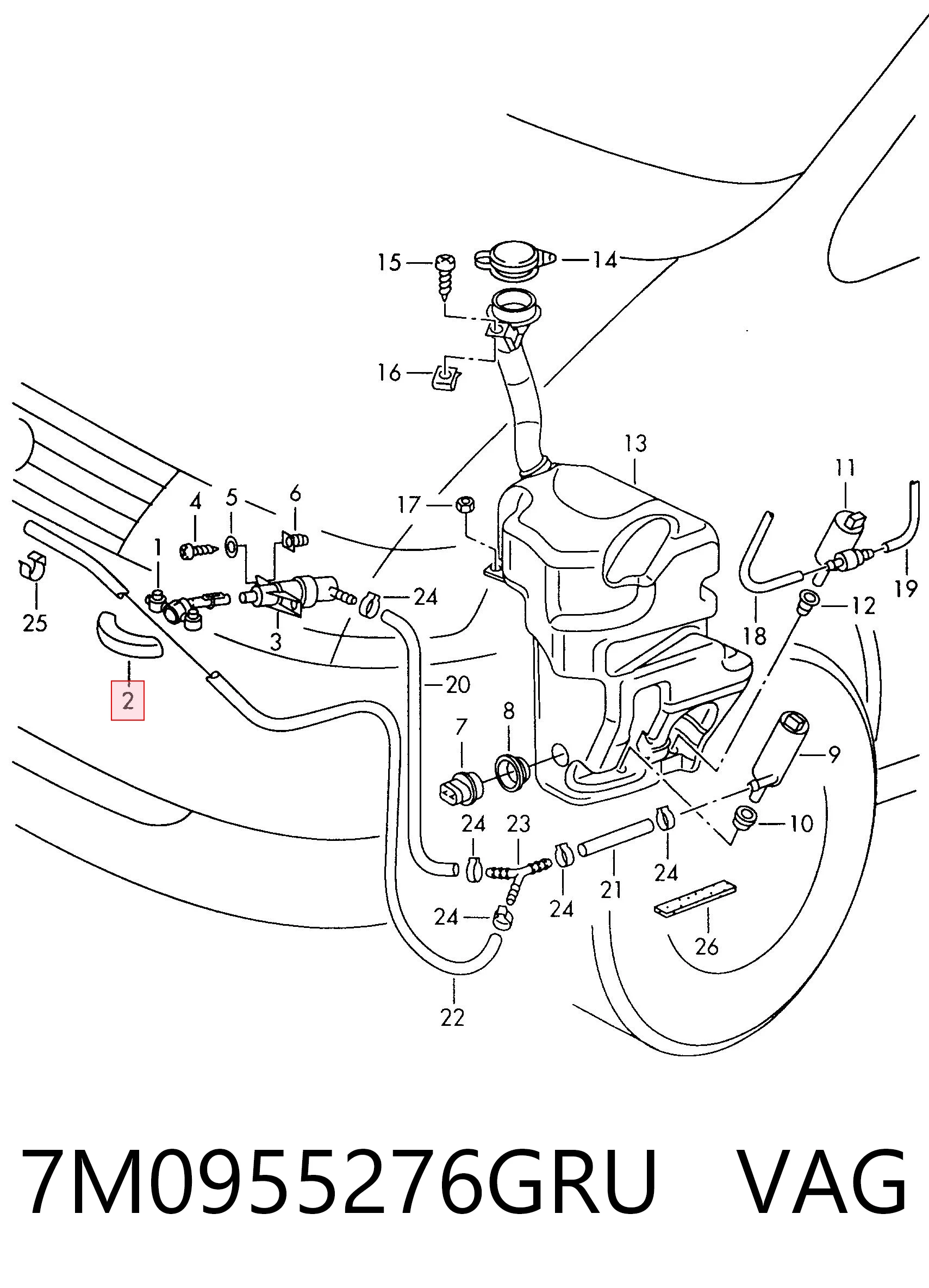 7M0955276GRU VAG