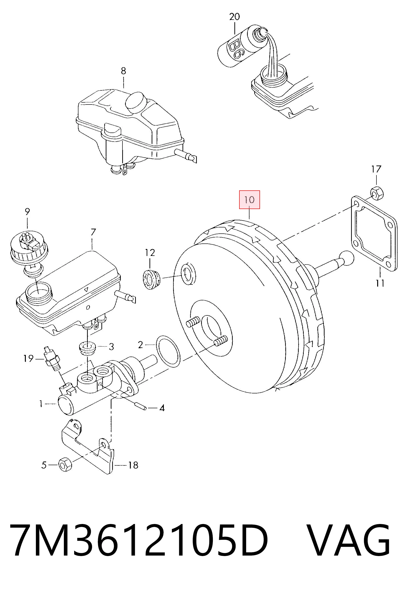7M3612105D VAG