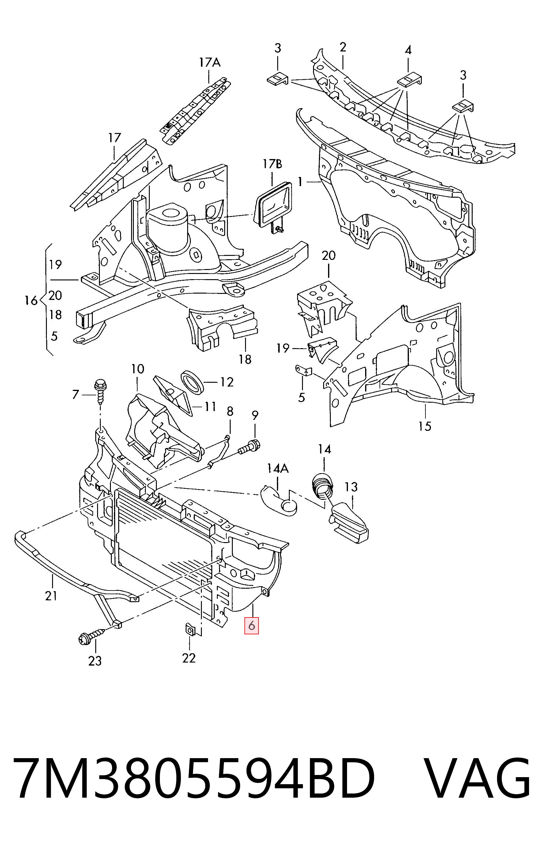 7M3805594BD VAG