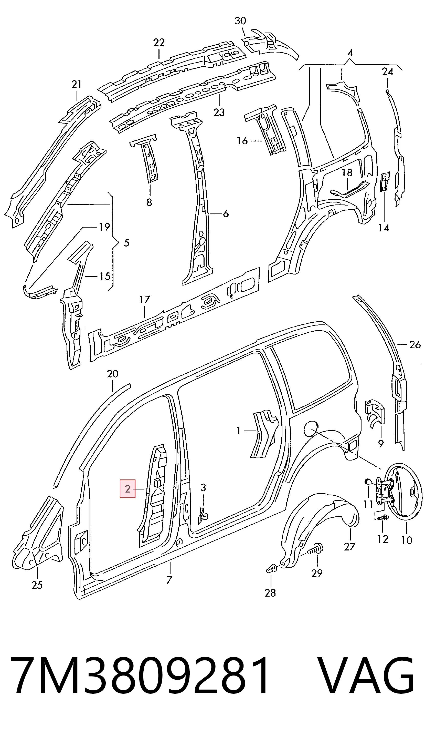 7M3809281 VAG