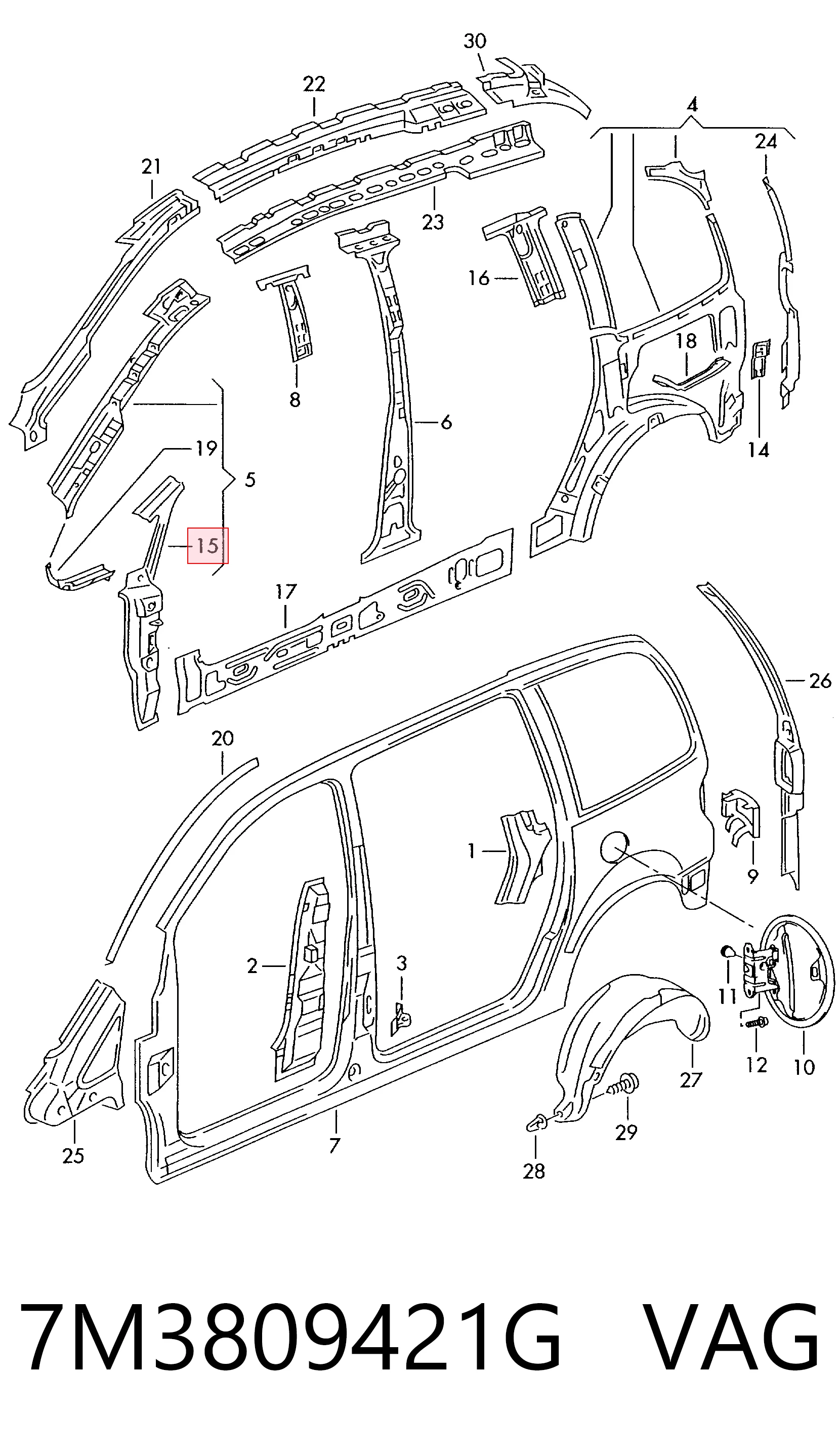 7M3809421G VAG