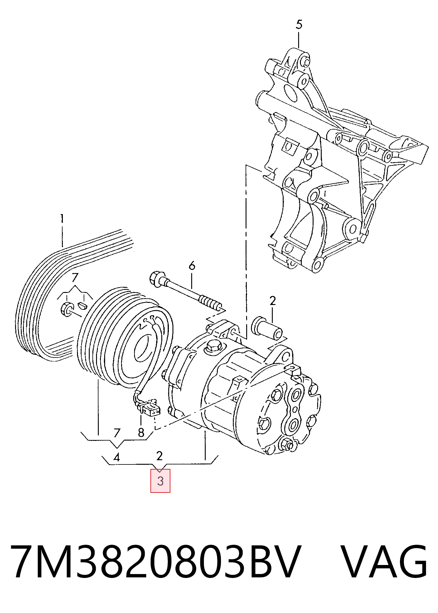 7M3820803BV VAG