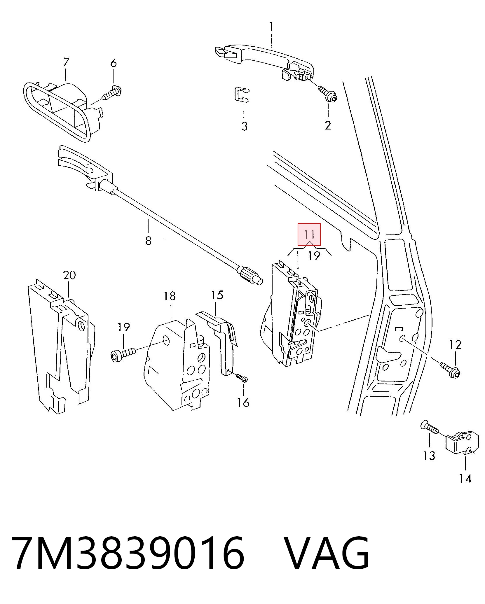 7M3839016 VAG
