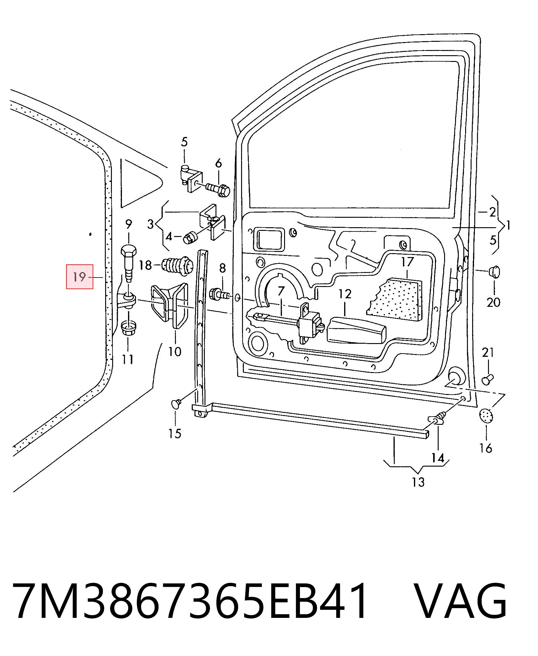 7M3867365EB41 VAG