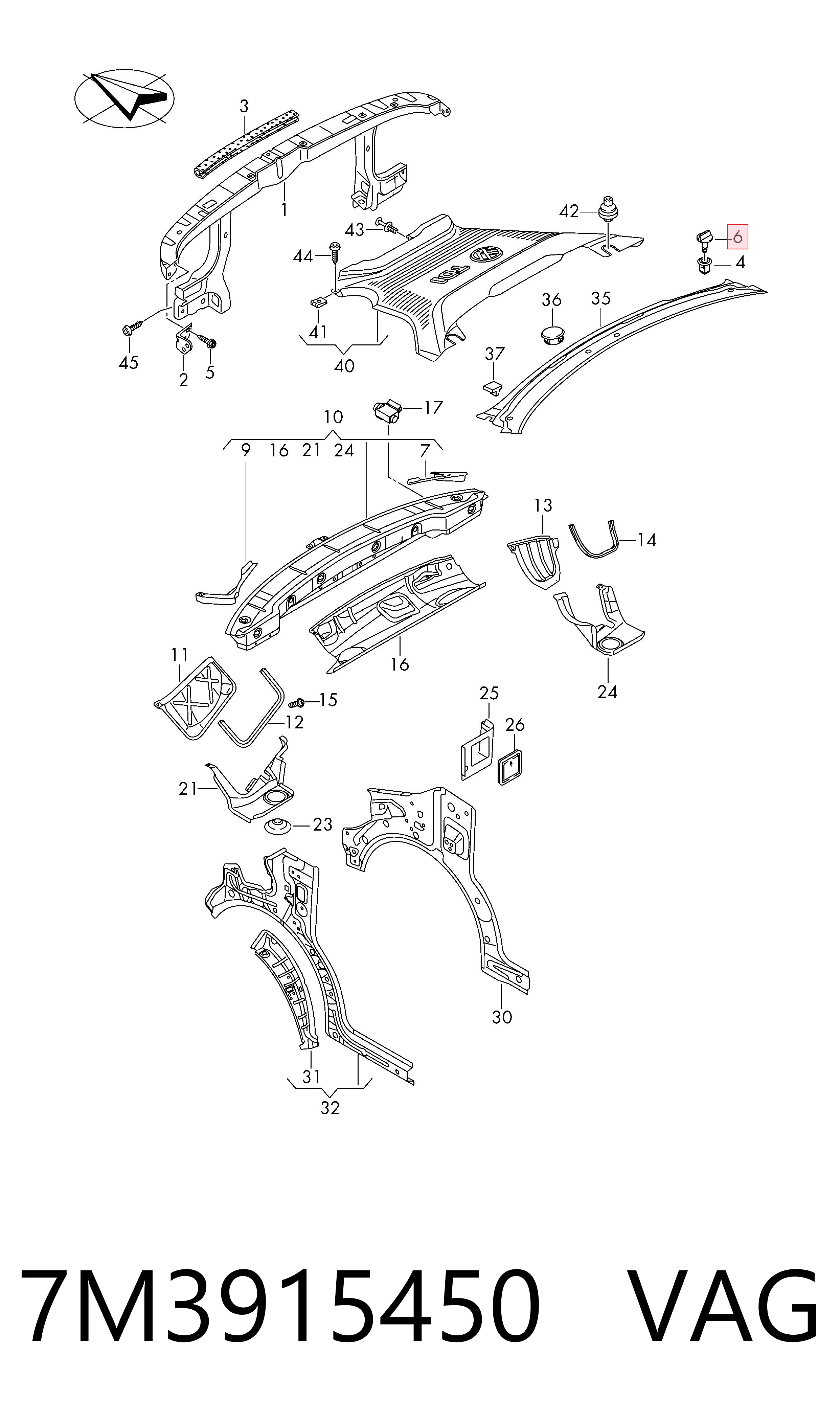 7M3915450 VAG
