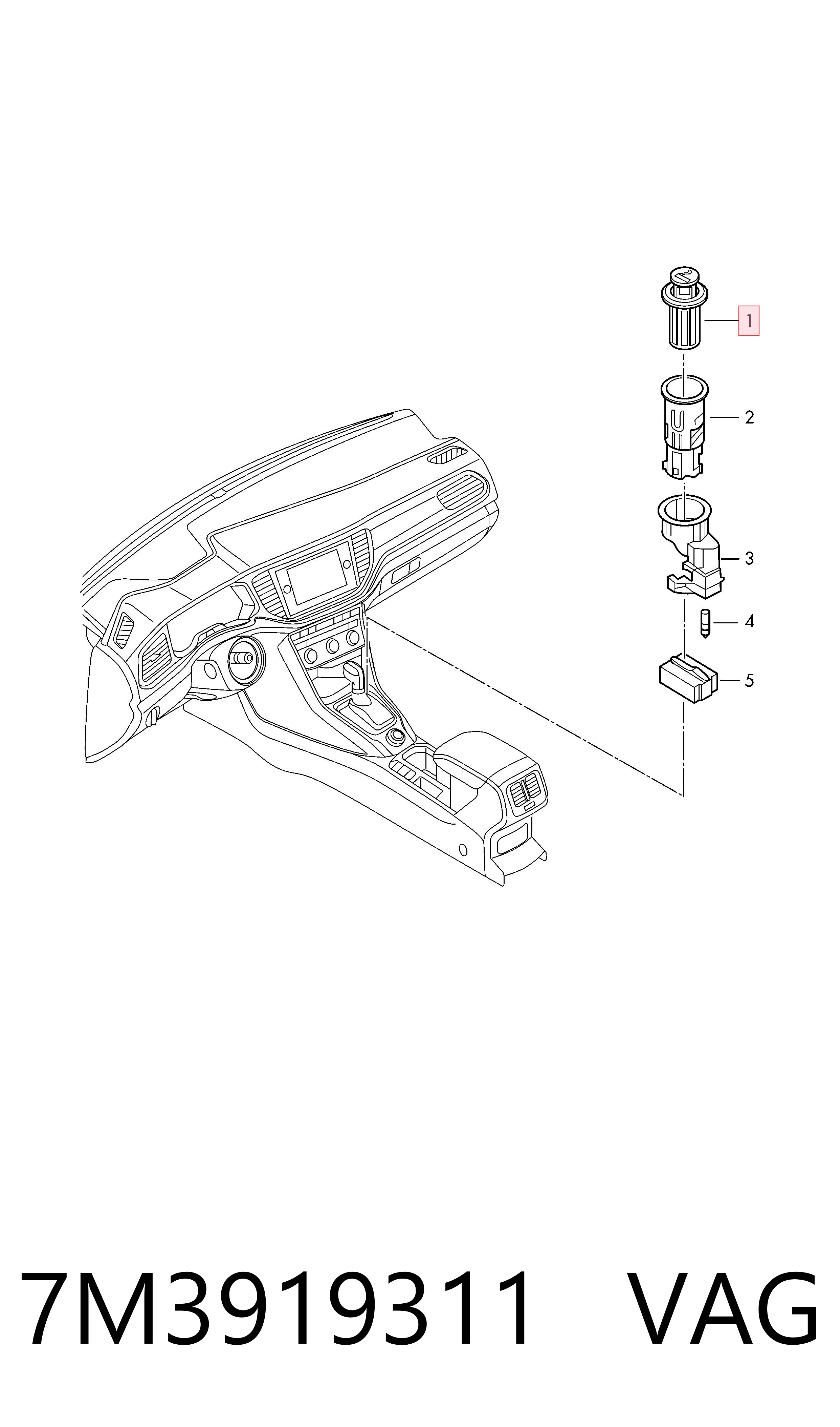 Mechero de coche VAG 7M3919311 precio, desde 6,07 EUR