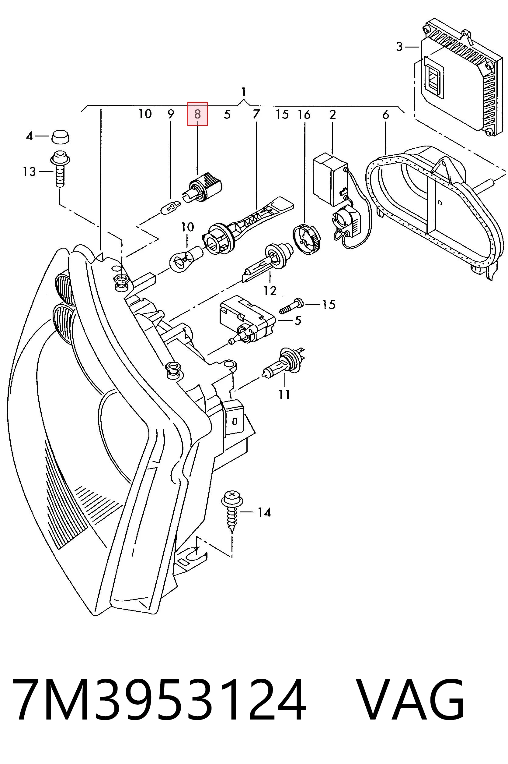 7M3953124 VAG