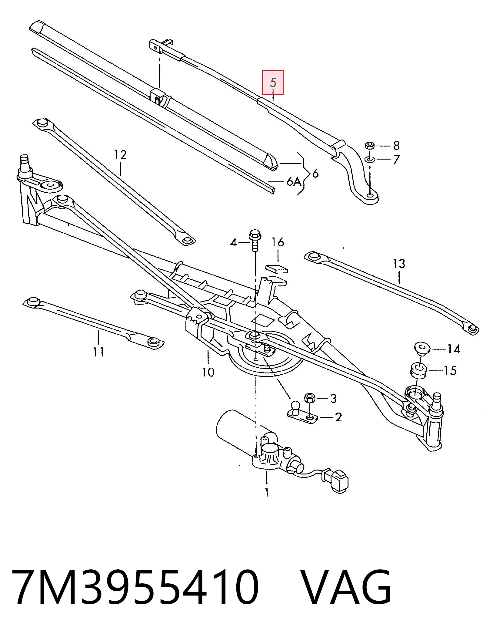 Brazo de limpiaparabrisas Seat Alhambra monovolumen (7V8, 7V9) (1996 - 2010) precio, desde 43,56 EUR