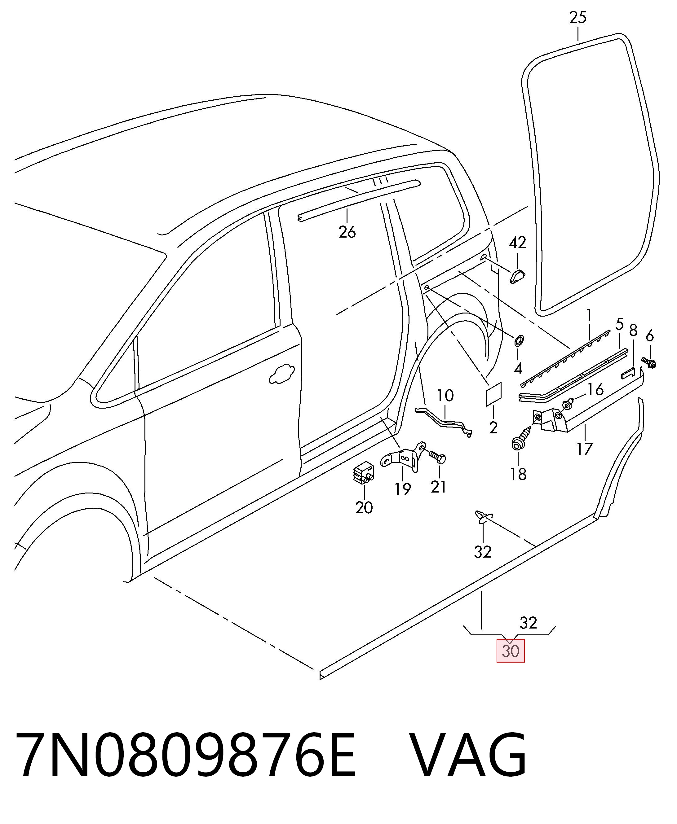 7N0809876E VAG