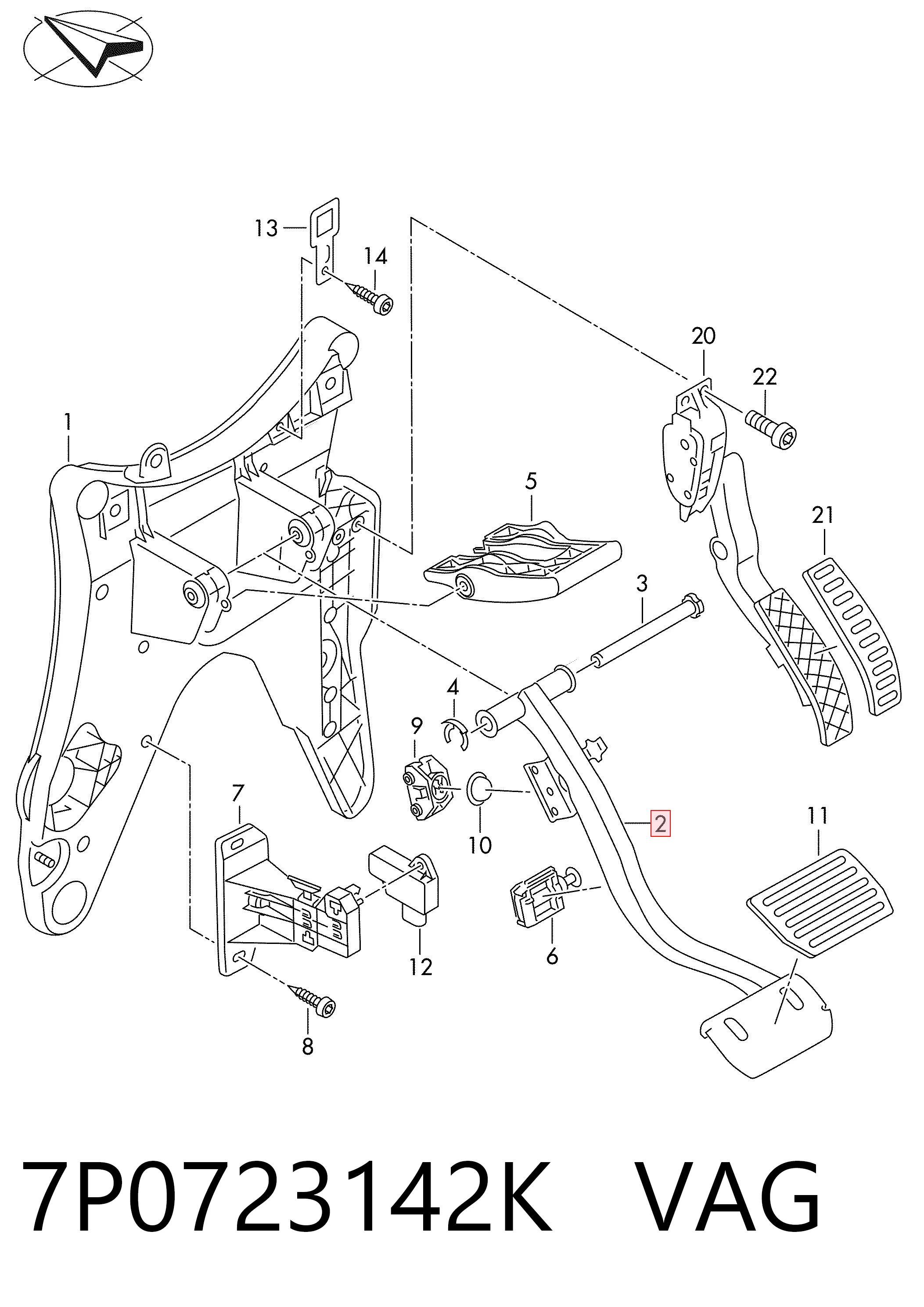 7P0723142K VAG