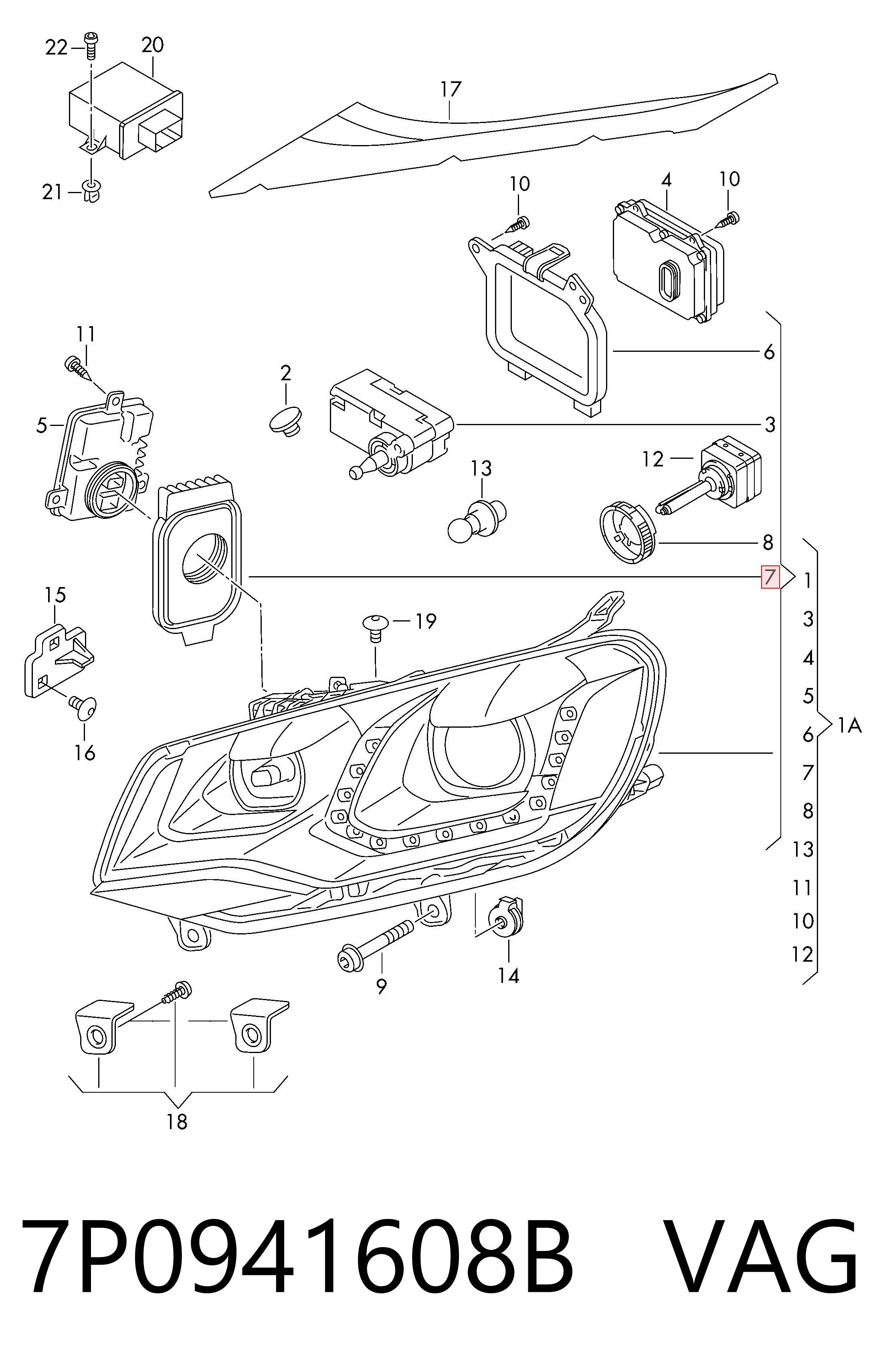 7P0941608B VAG 