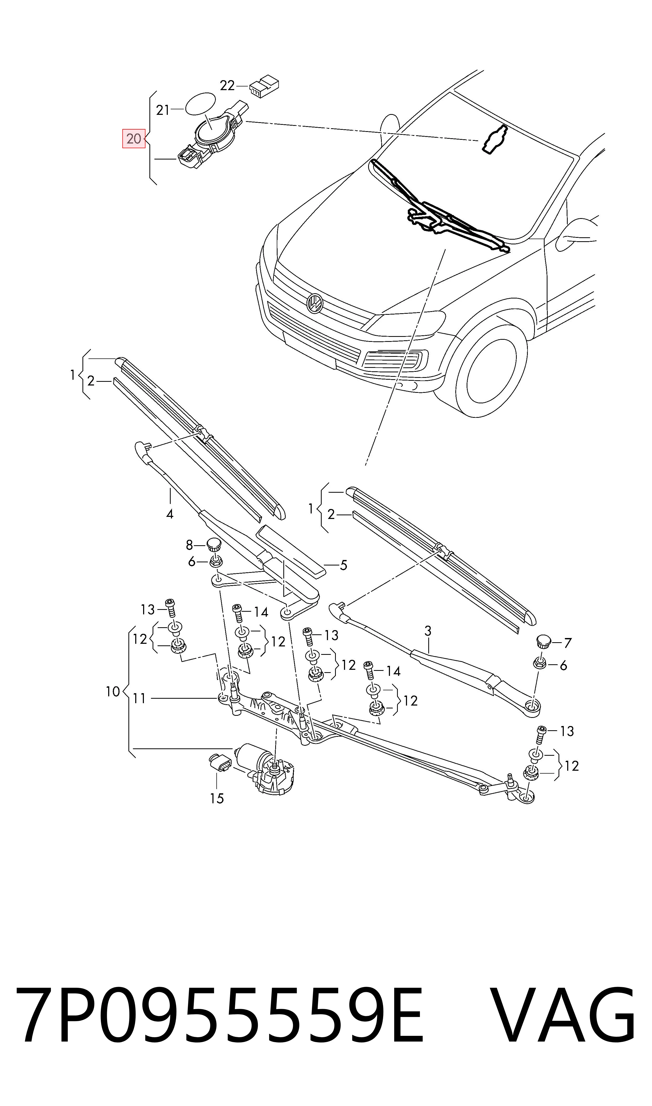 Sensor de lluvia Volkswagen Touareg II SUV (7P5, 7P6) (2010 - 2017) precio, desde 66,55 EUR
