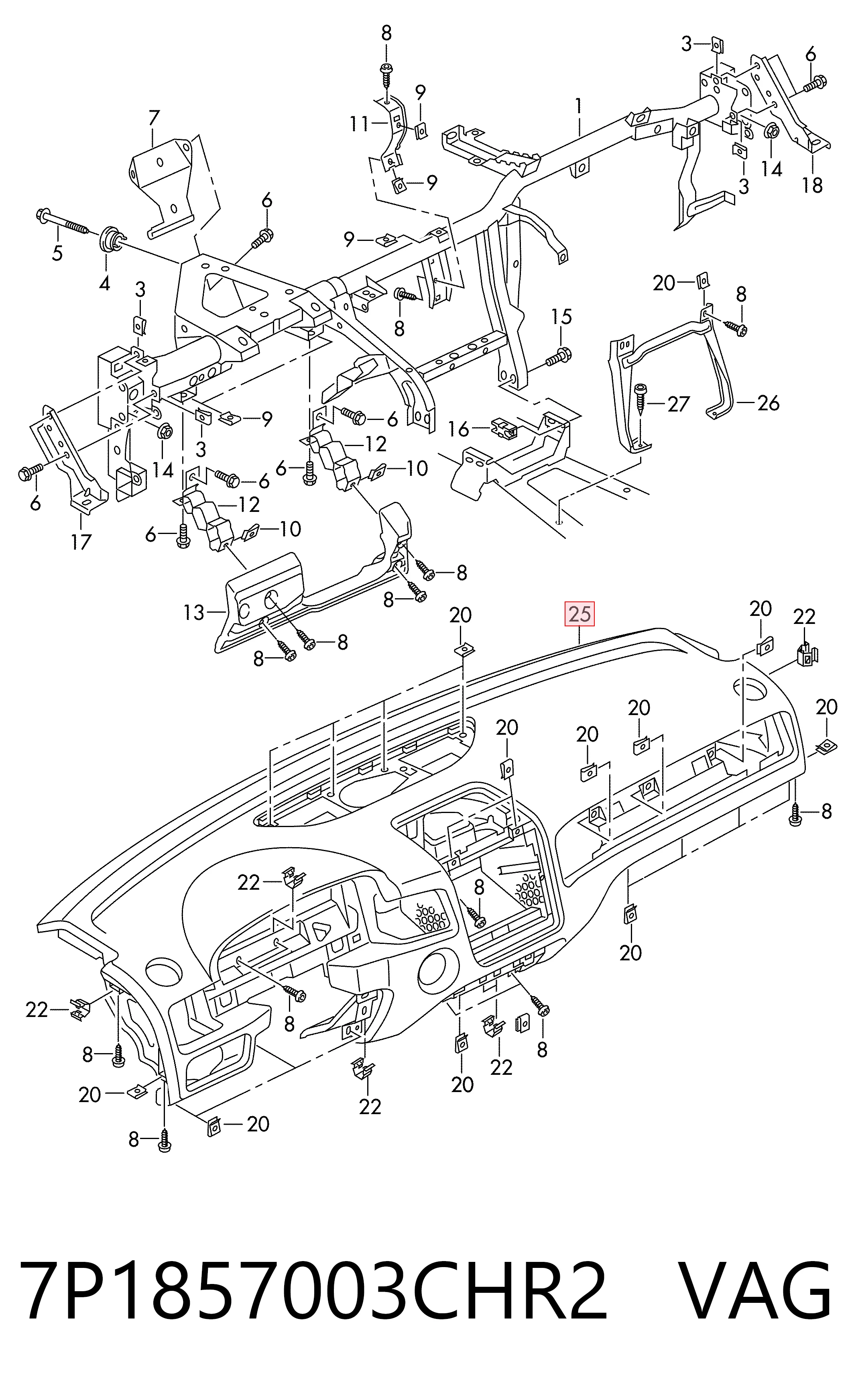 7P1857003CHR2 VAG