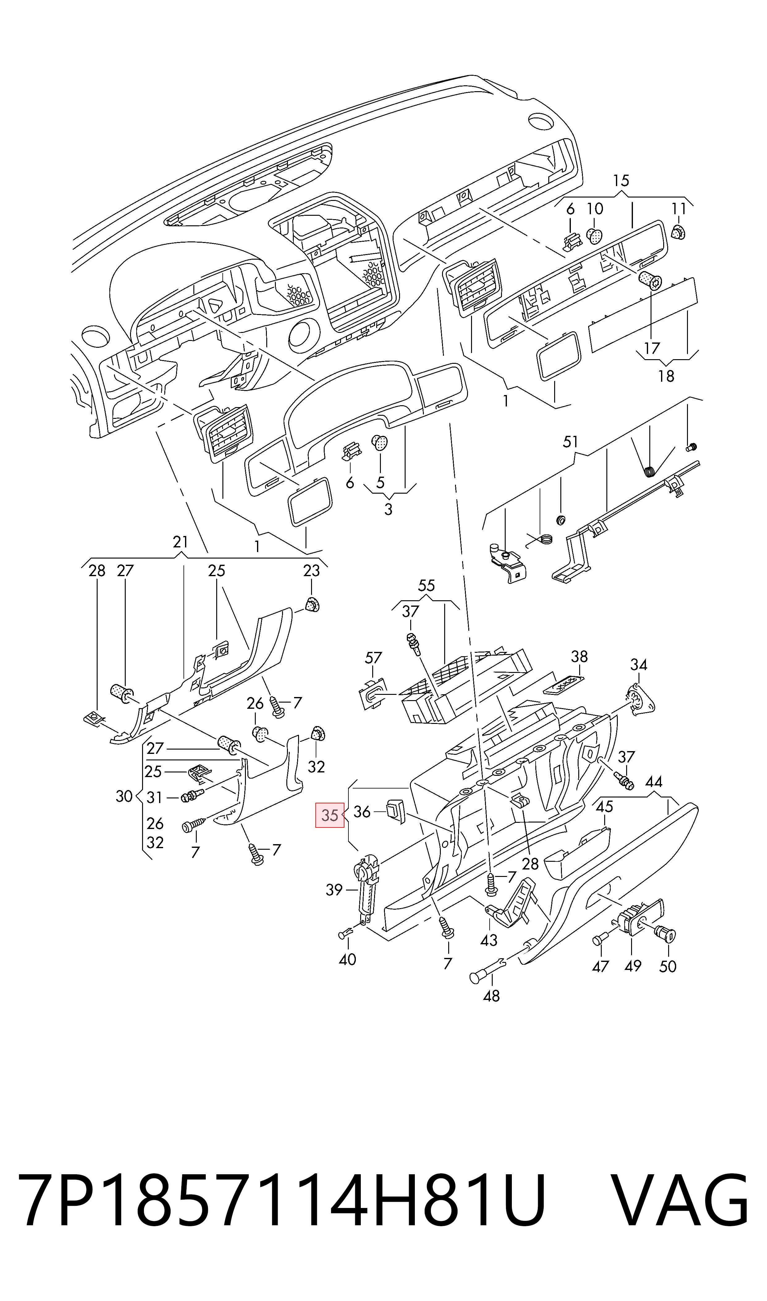 7P1857114H81U VAG