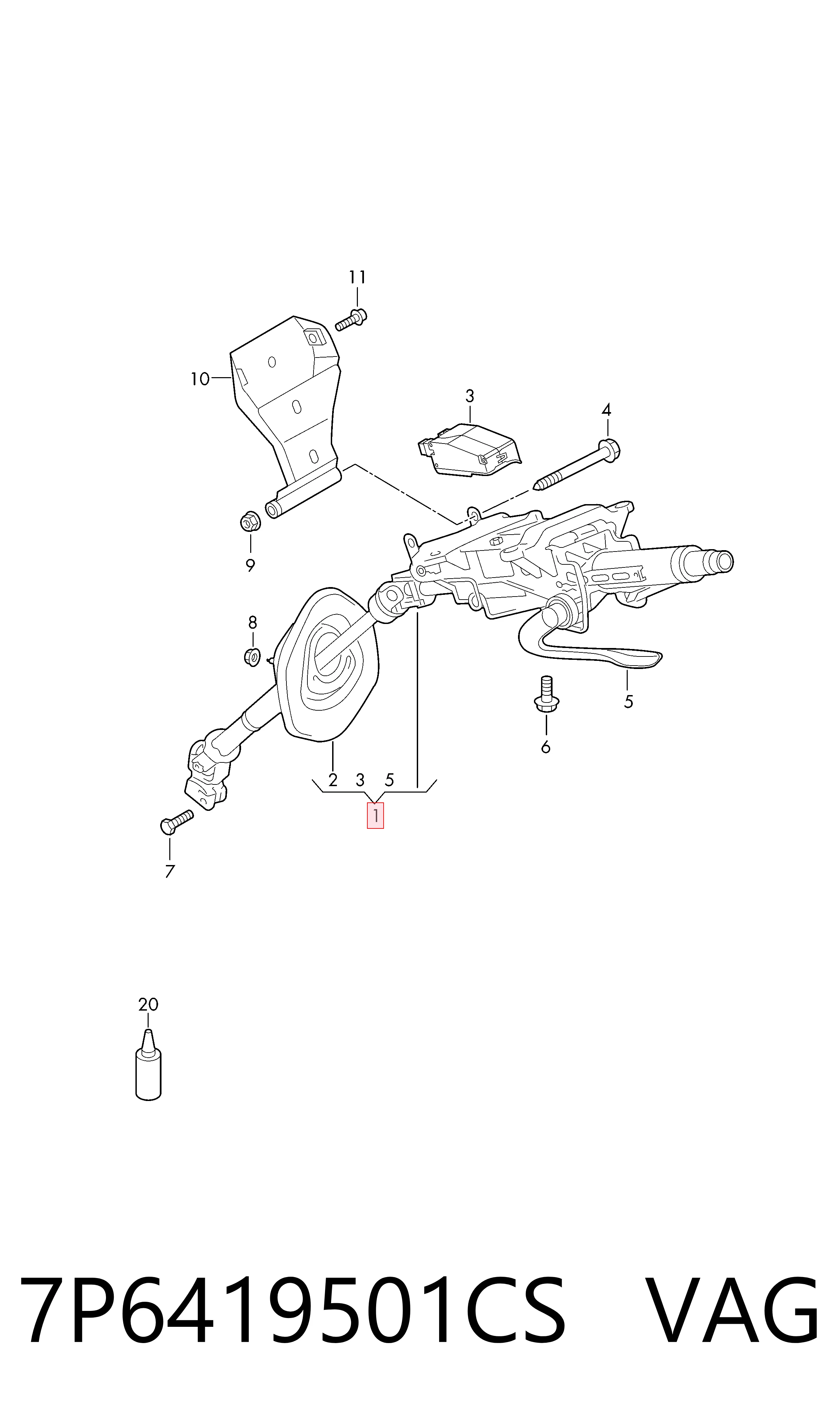 7P6419501CS VAG