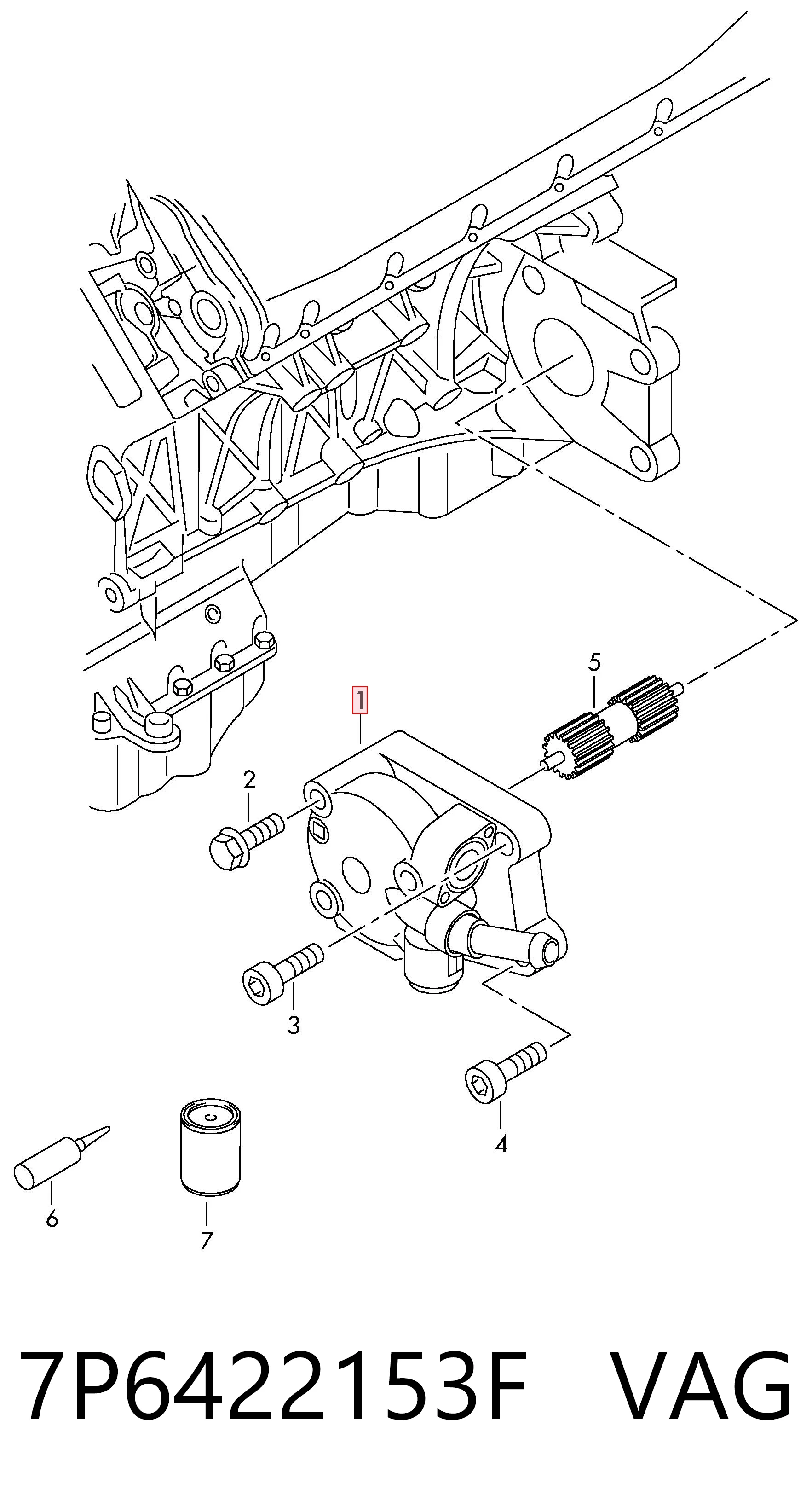 Comprar 7P6422153F VAG Bomba servodireccion